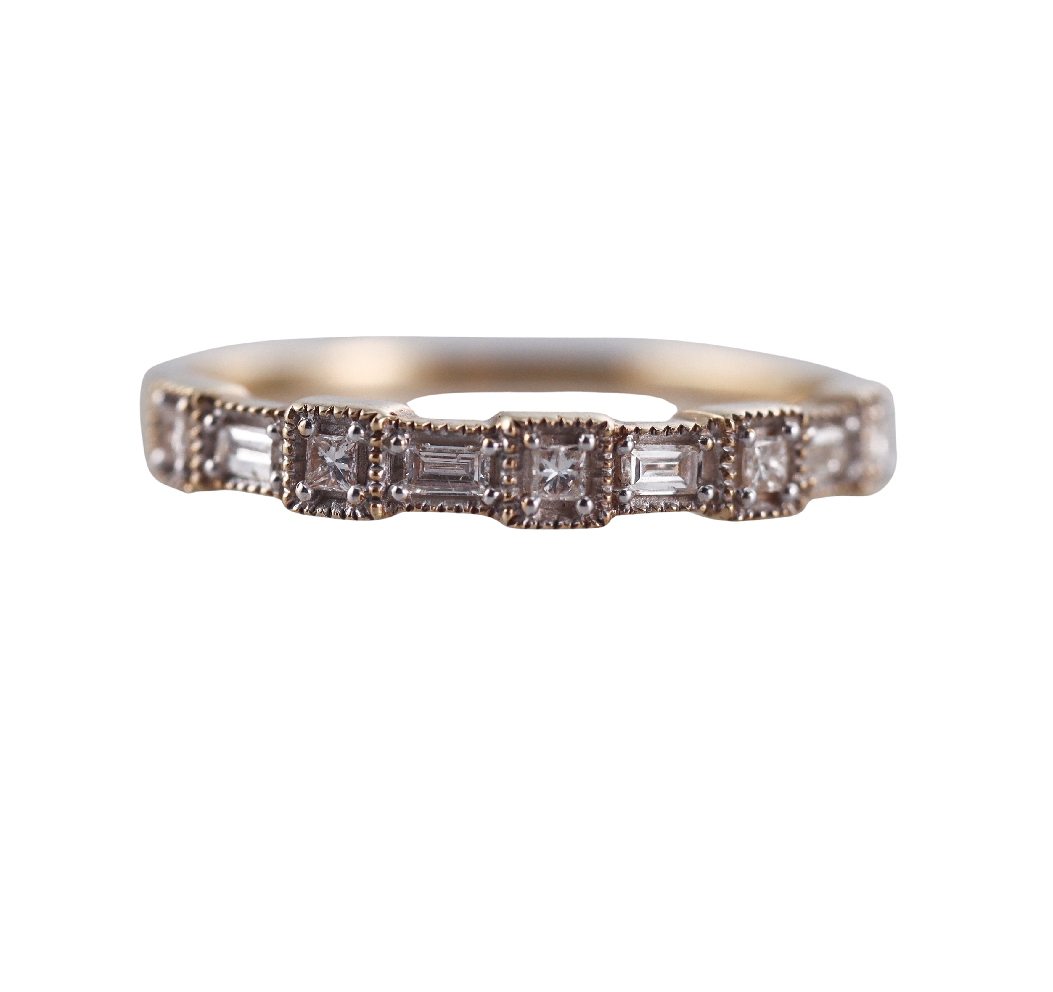 Kallati Yellow Gold Diamond Wedding Band Ring