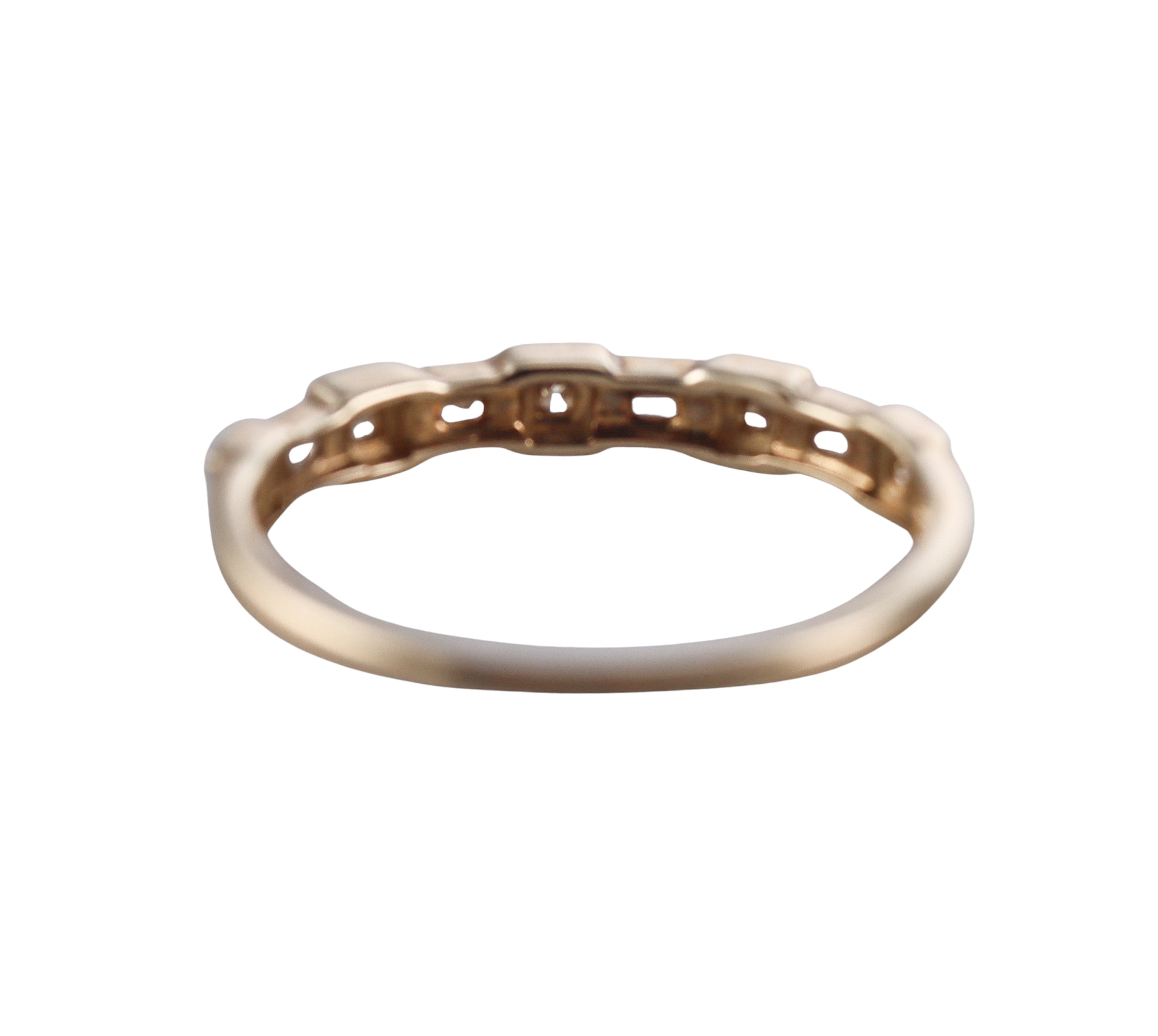 Kallati Yellow Gold Diamond Wedding Band Ring