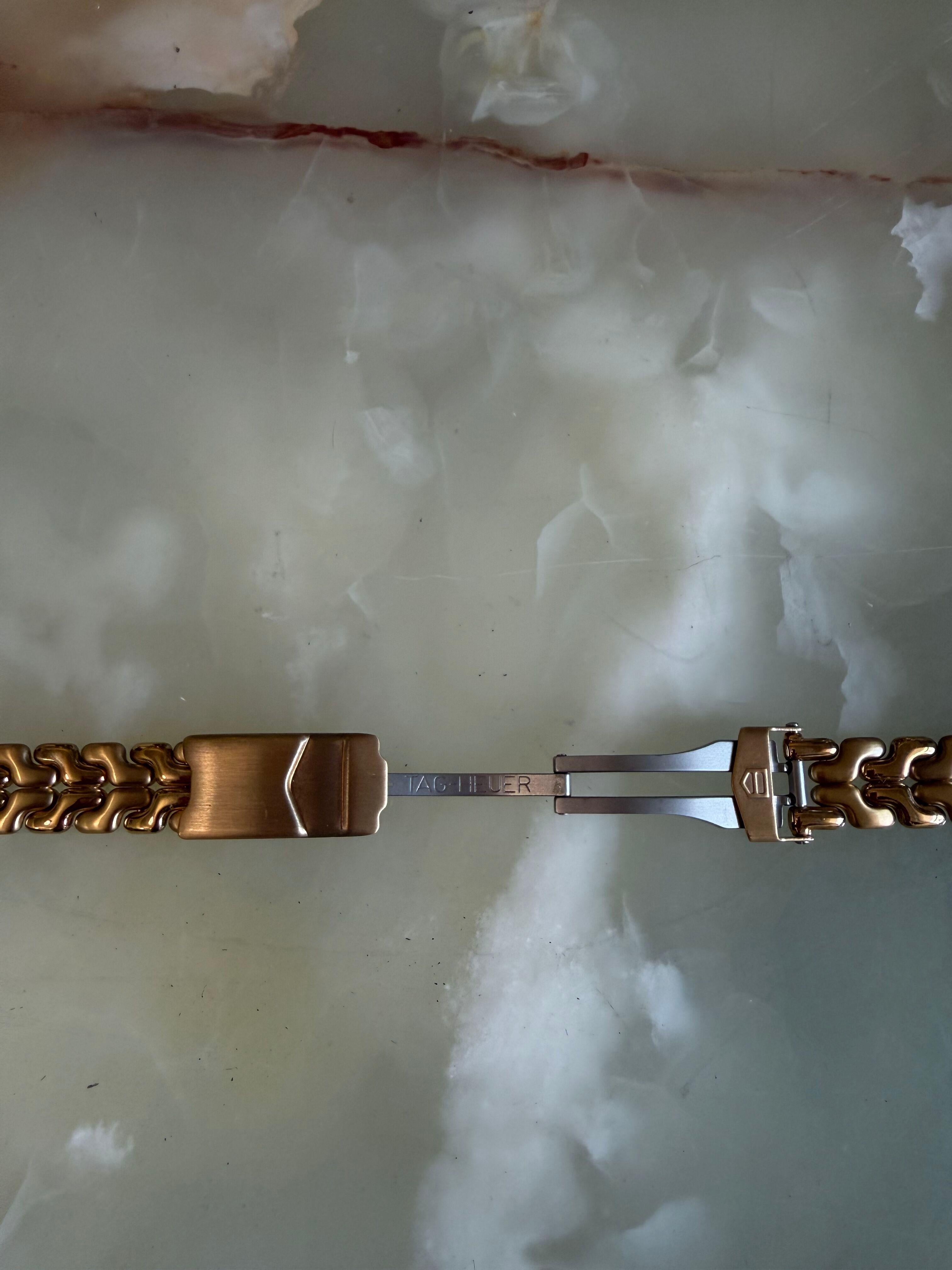 Authentic TAG Heuer S/EL Mini Gold Plated Steel Watch Bracelet 13mm BP483-MO