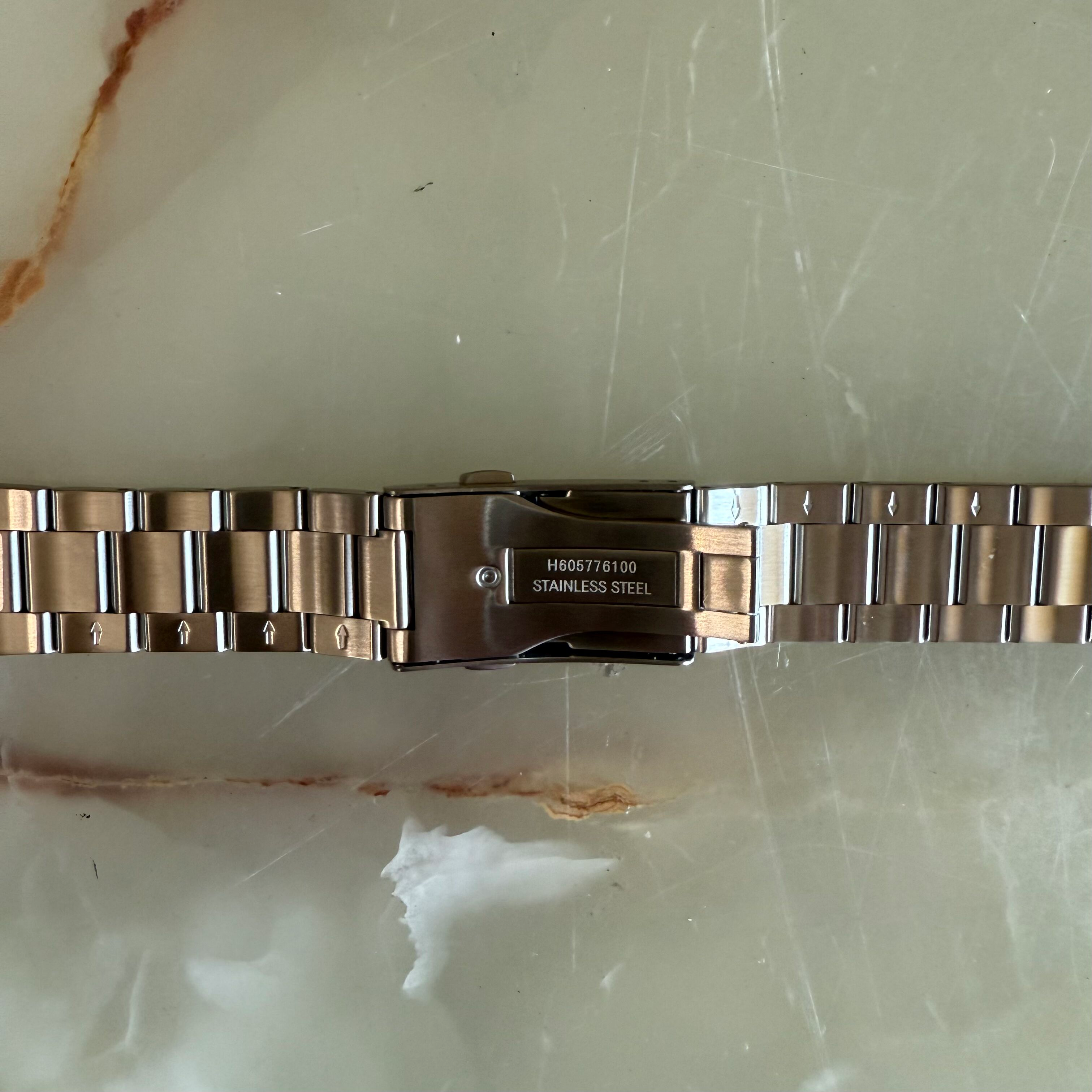 Authentic Hamilton Steel Watch Bracelet 21mm H605776100