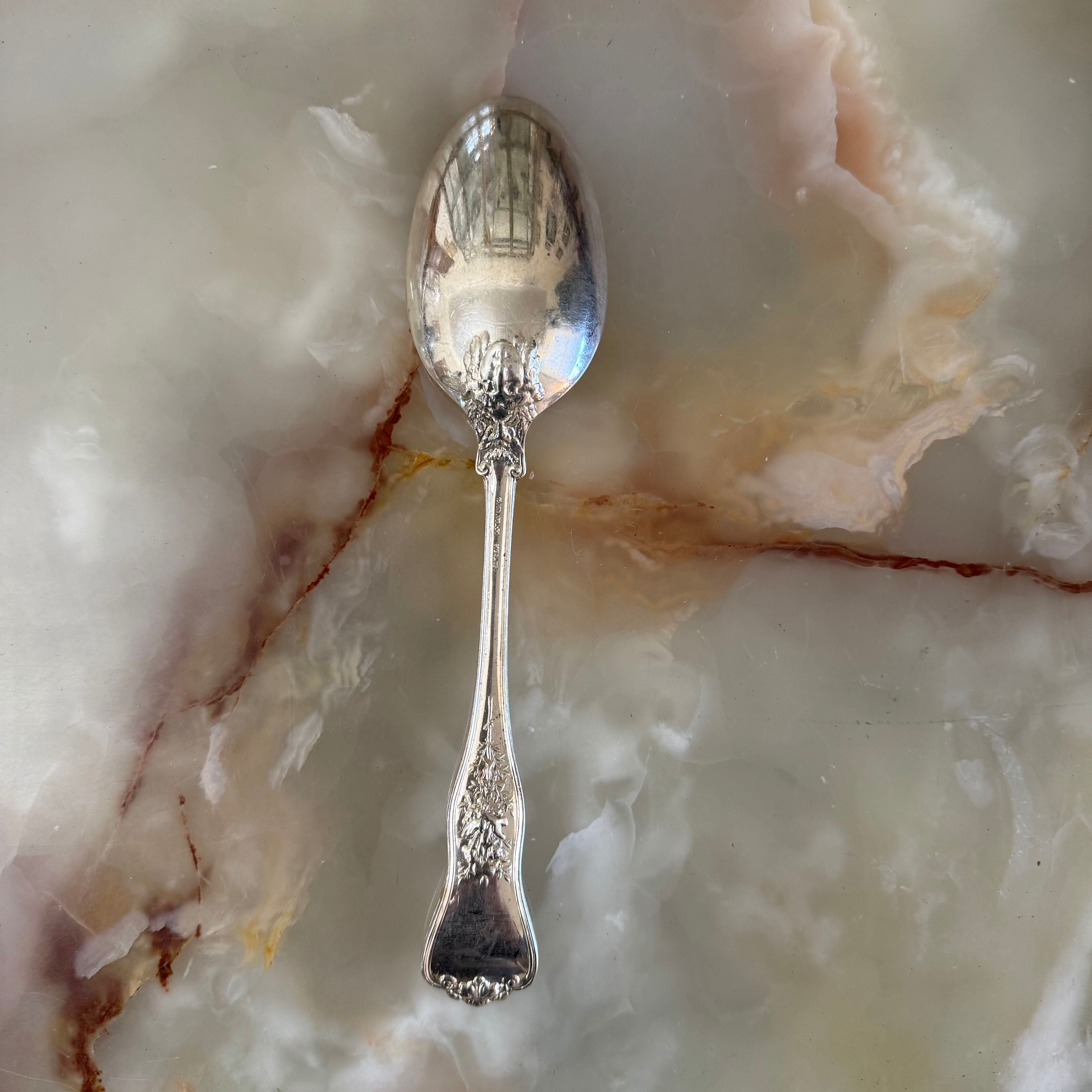 2 Tiffany & Co Olimpian Sterling Silver Serving Tablespoon Set