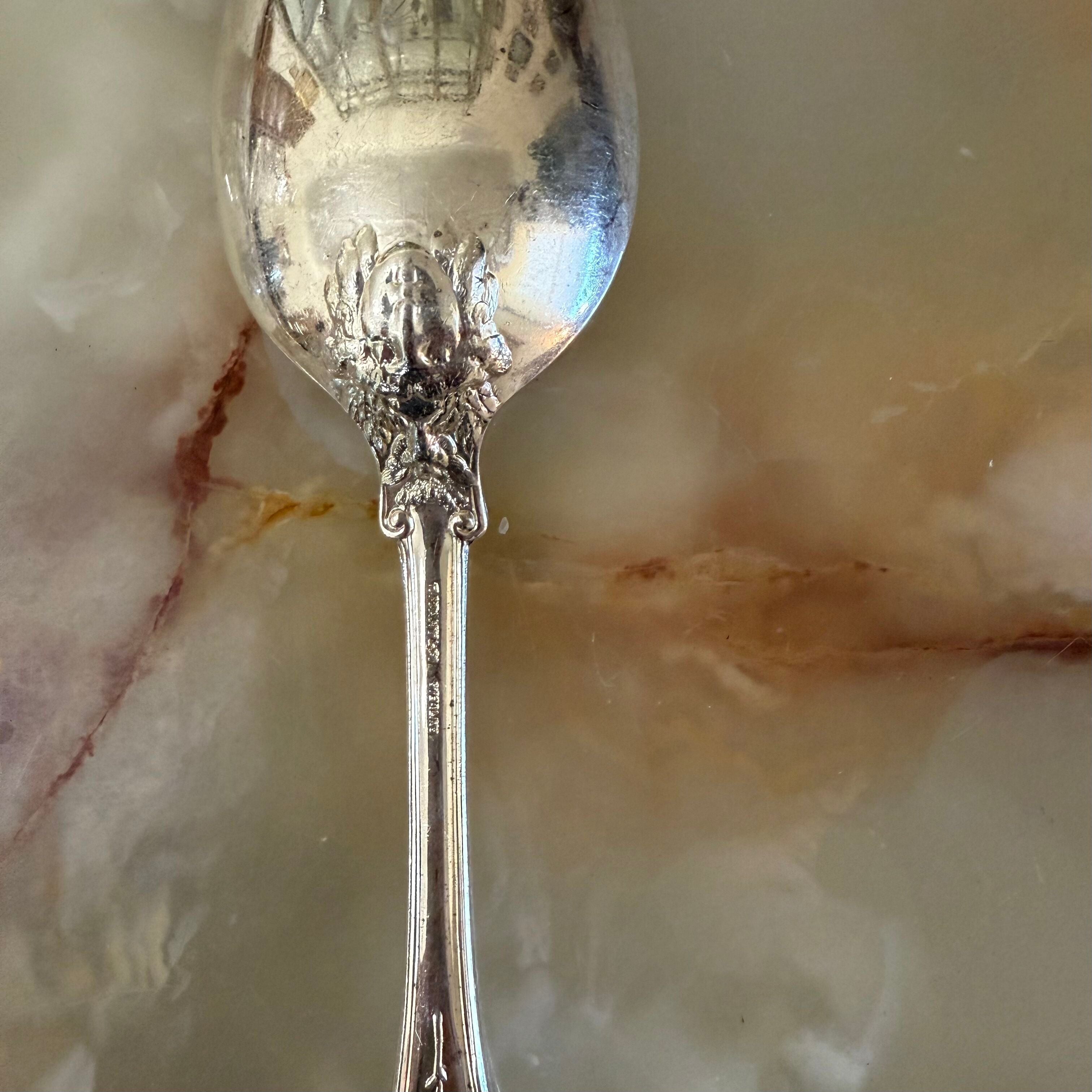 2 Tiffany & Co Olimpian Sterling Silver Serving Tablespoon Set