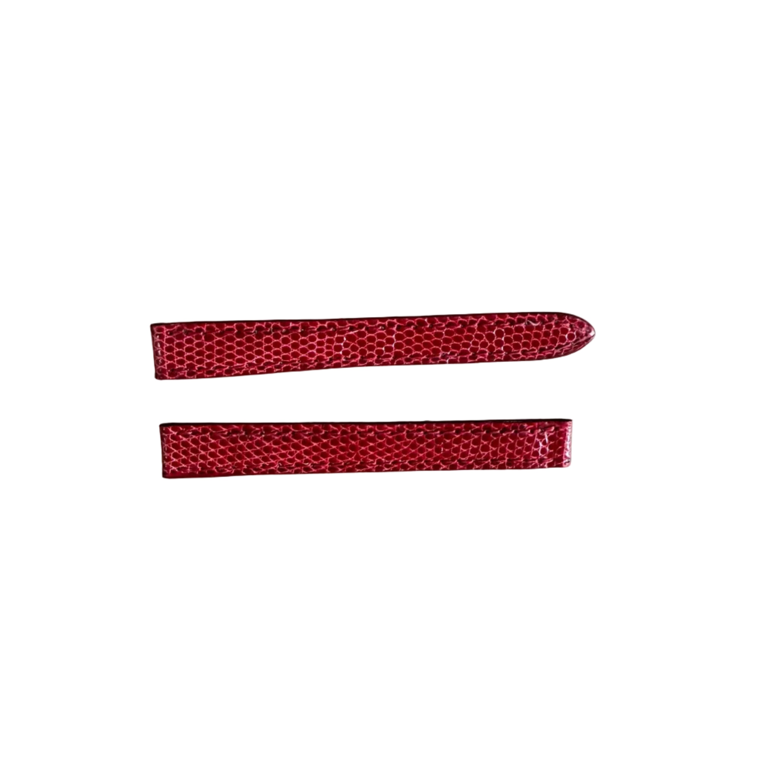 Authentic Cartier Red Lizard Watch Strap Band 10.50mm KD17Z221
