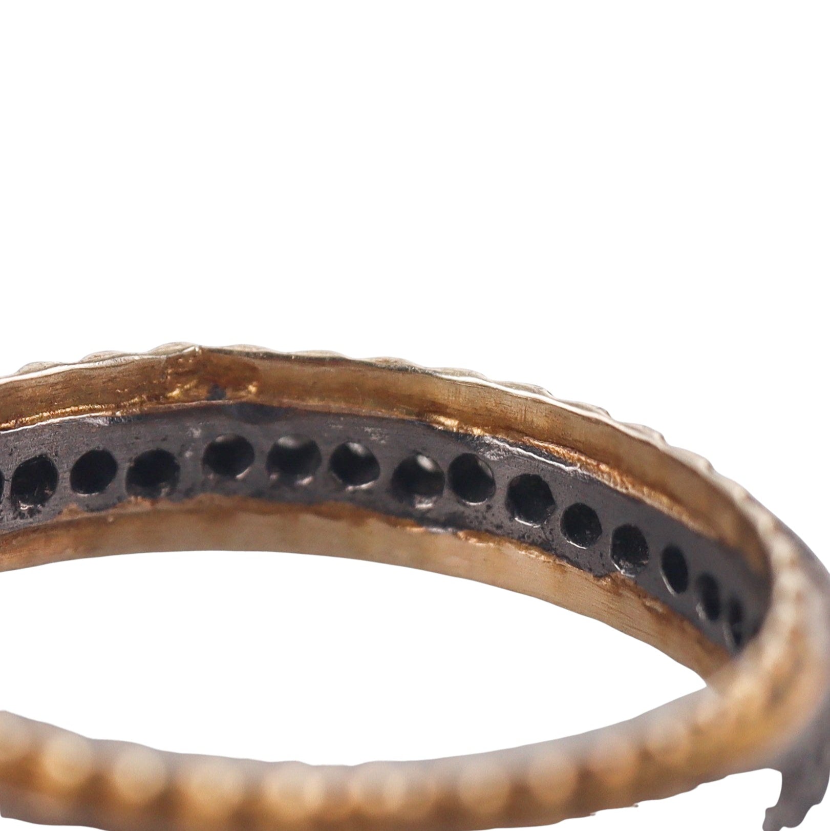 14k Gold Silver Diamond Eternity Wedding Band Ring