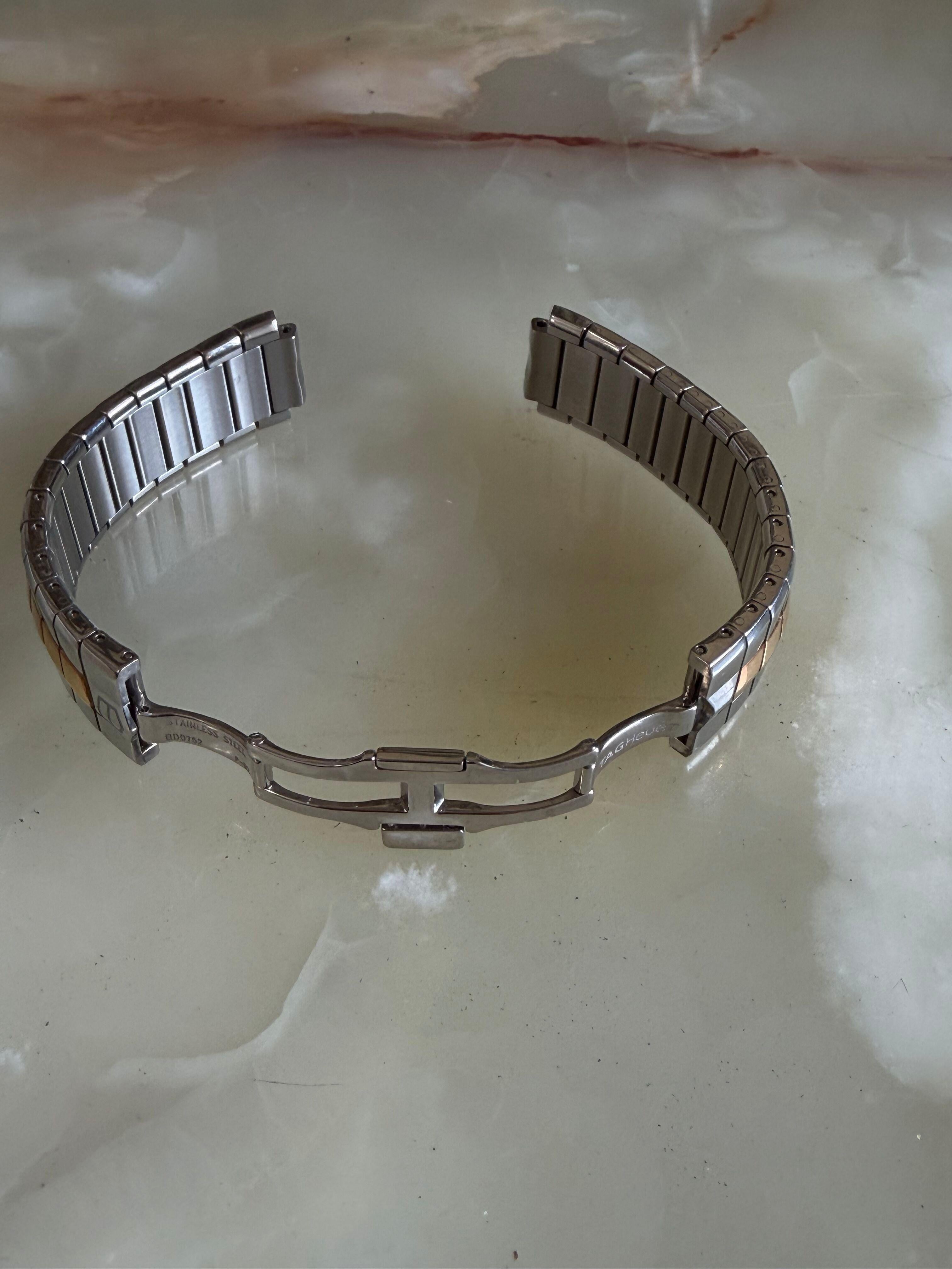 Authentic TAG Heuer Alter Ego Steel Gold Watch Bracelet 17mm BA0752