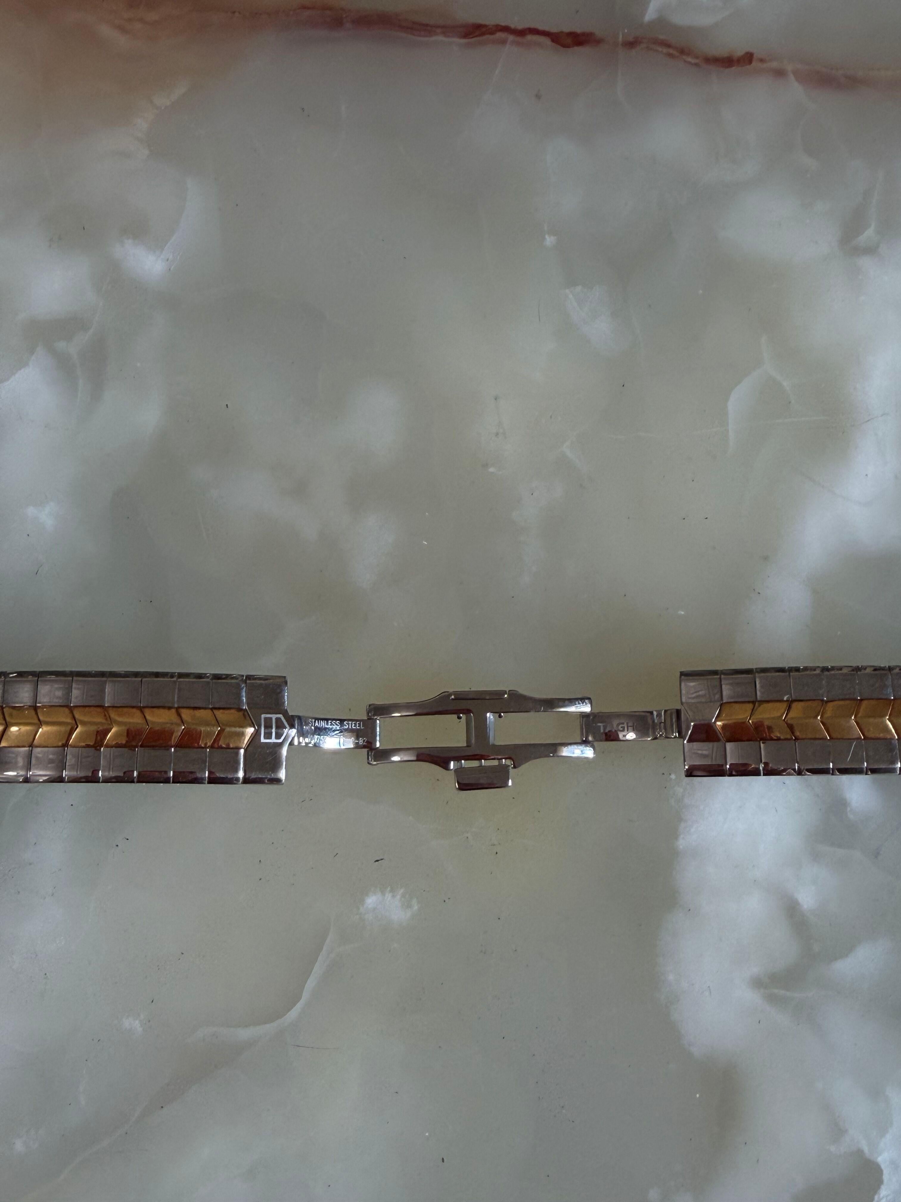 Authentic TAG Heuer Alter Ego Steel Gold Watch Bracelet 17mm BA0752