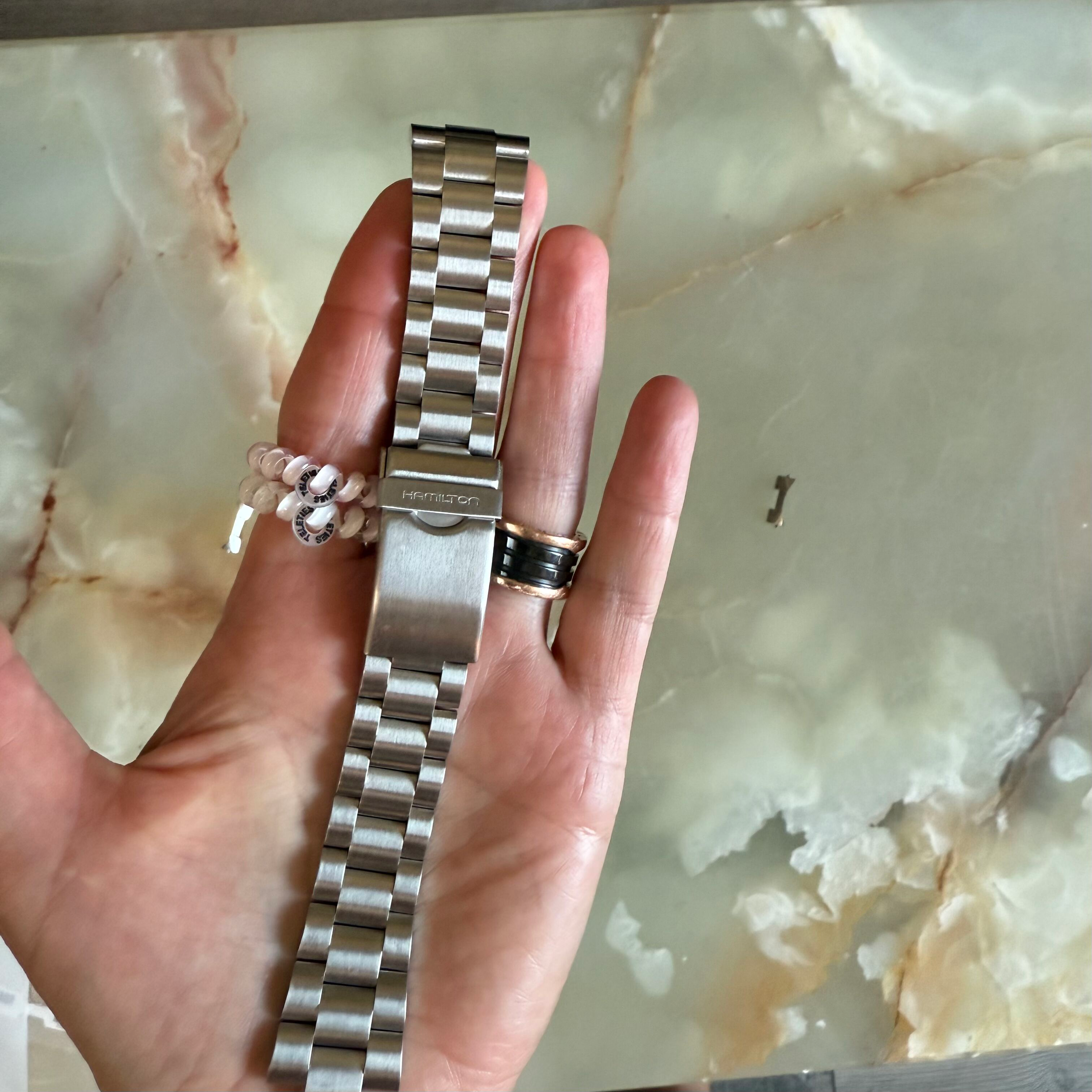 Authentic Hamilton Steel Watch Bracelet 22mm H605915103