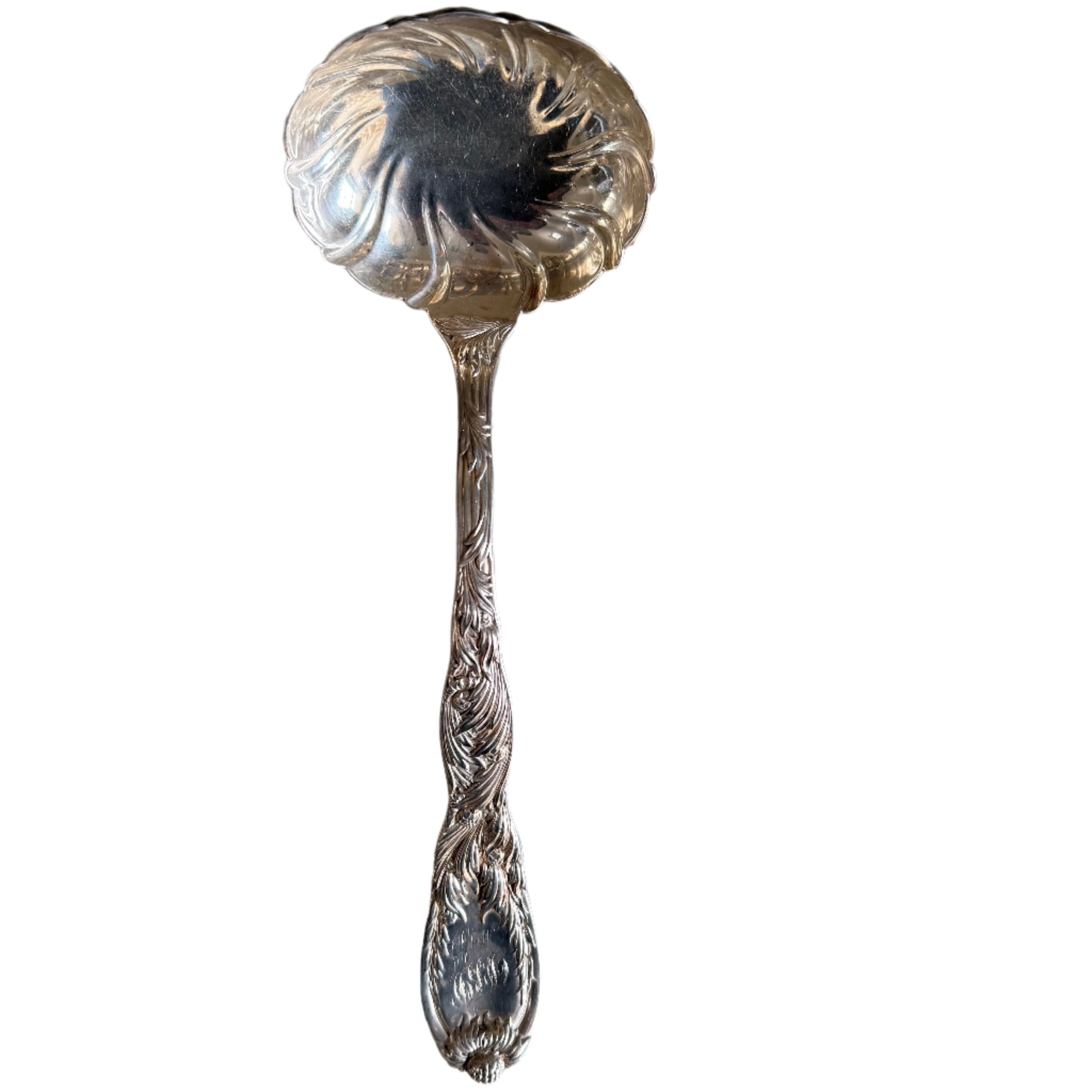 Tiffany & Co Chrysanthemum Sterling Silver Oyster Ladle 11"