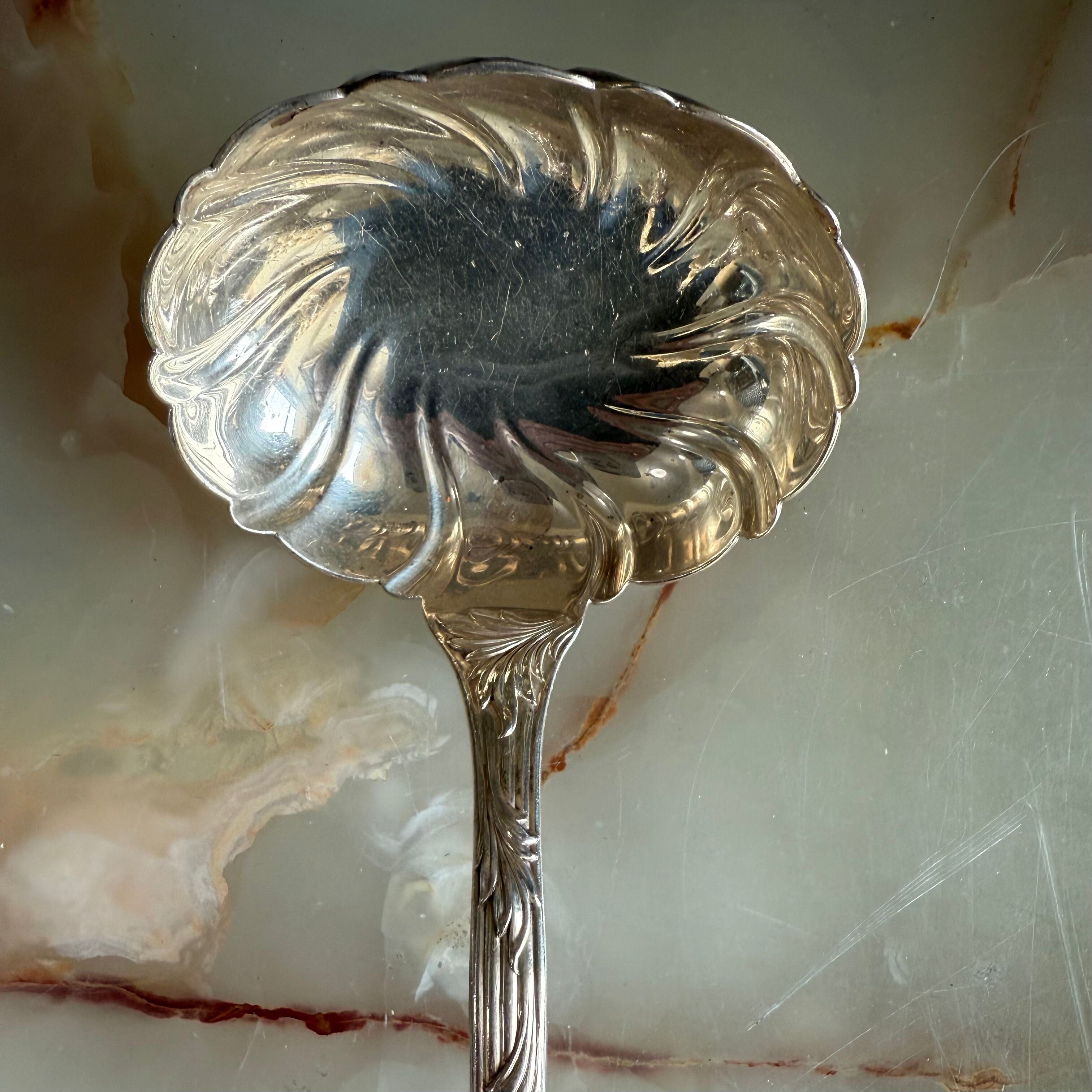 Tiffany & Co Chrysanthemum Sterling Silver Oyster Ladle 11"