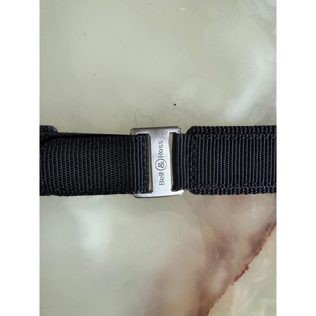 Authentic Bell & Ross Black Nylon Velcro Watch Strap Band 19mm