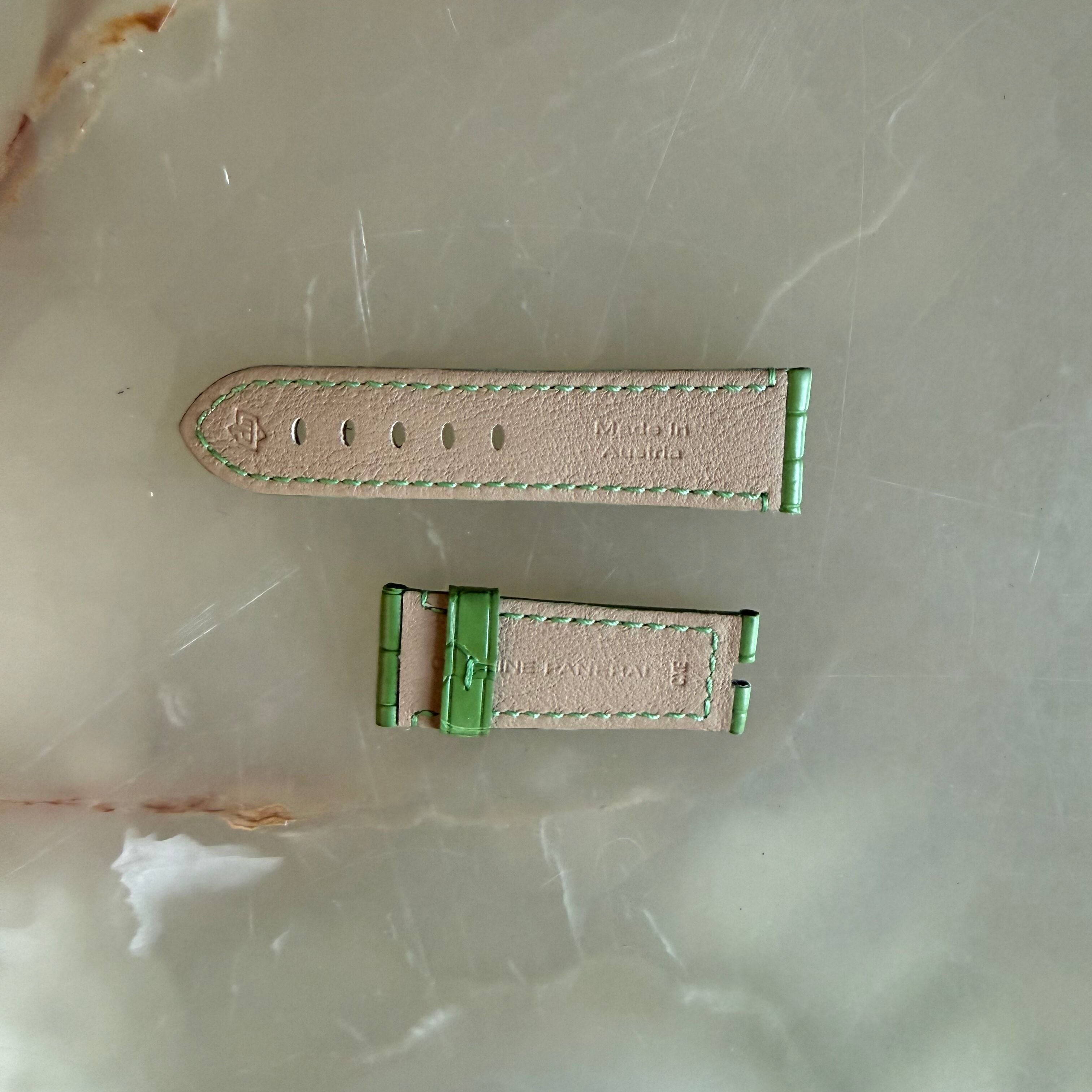 Authentic Panerai Green Alligator Watch Strap Band 22mm