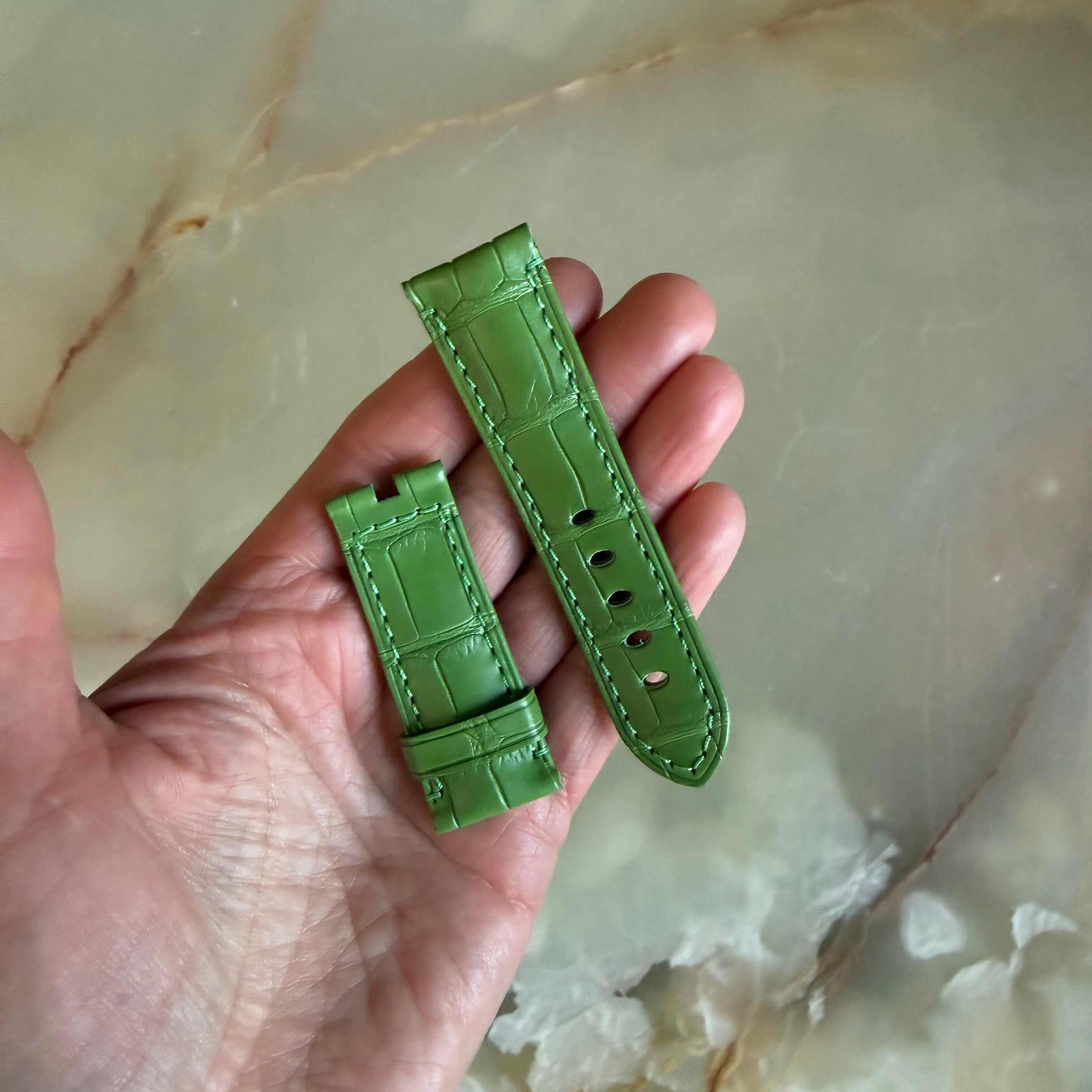 Authentic Panerai Green Alligator Watch Strap Band 22mm