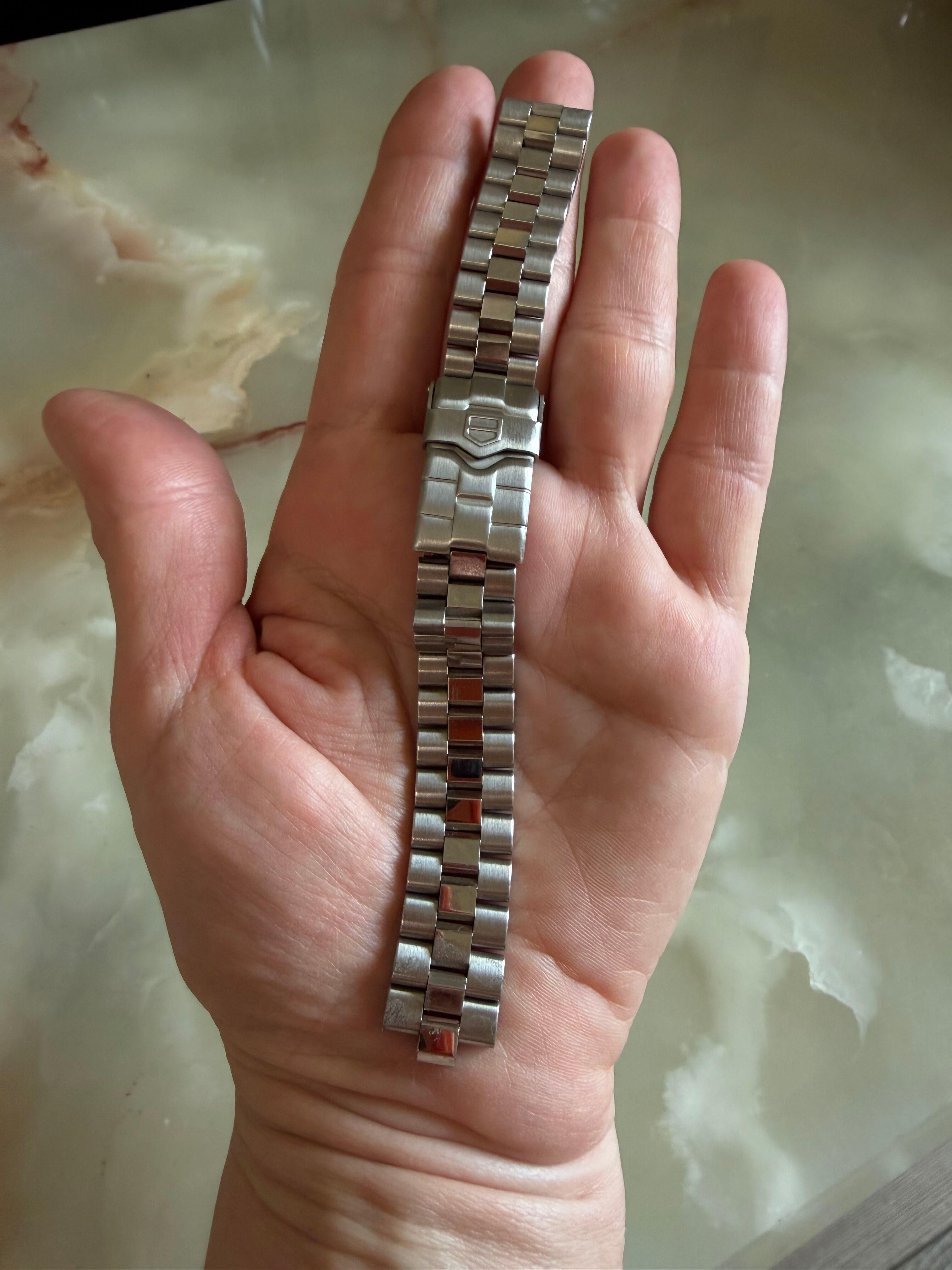 Authentic TAG Heuer Classic 2000 Series Steel Watch Bracelet 15mm BA0313