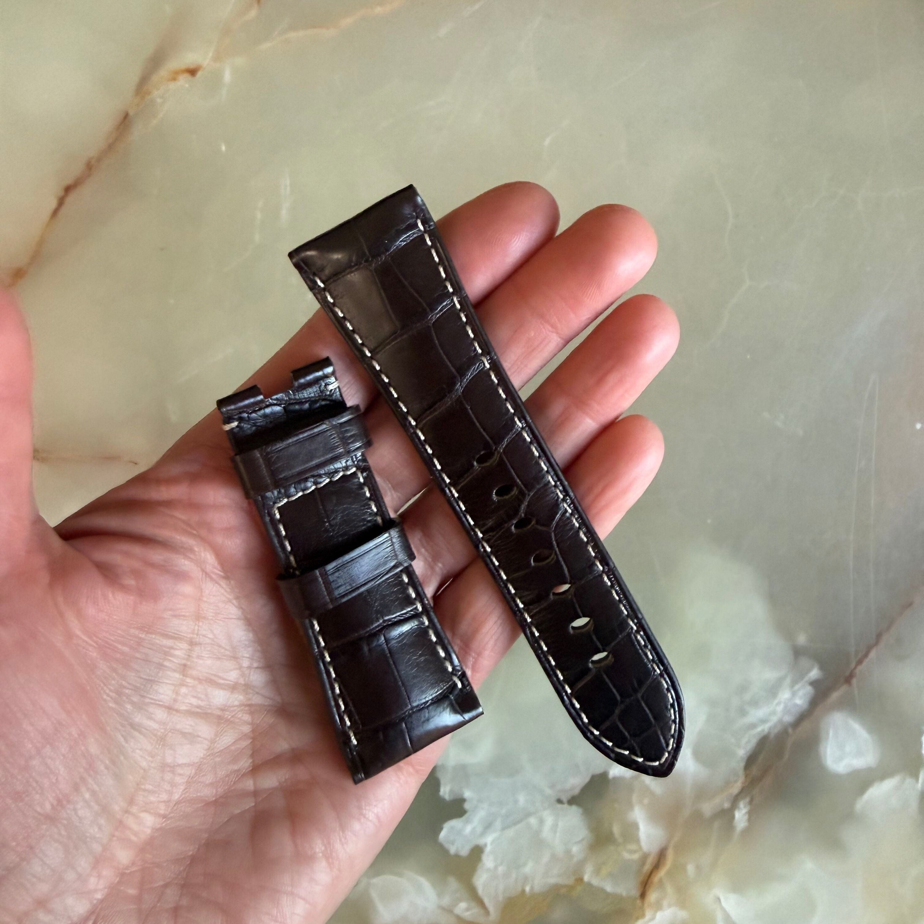 Authentic Panerai Brown Alligator Watch Strap Band 26.35mm