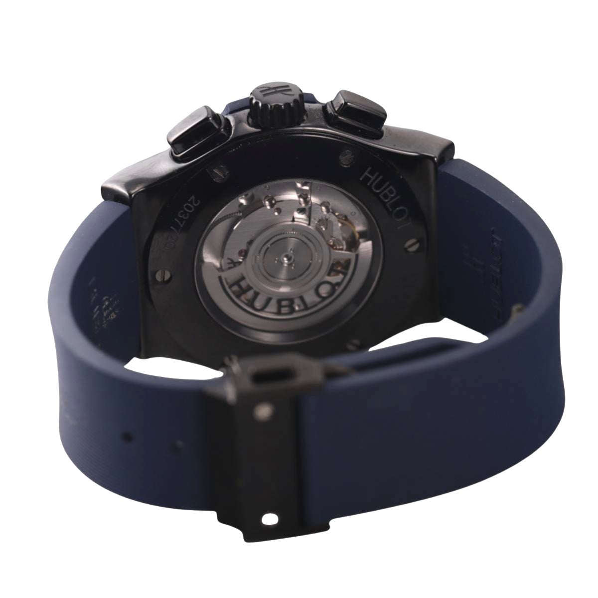 Hublot Classic Fusion Blue Dial Ceramic Chronograph Watch 521.CM.7170.RX