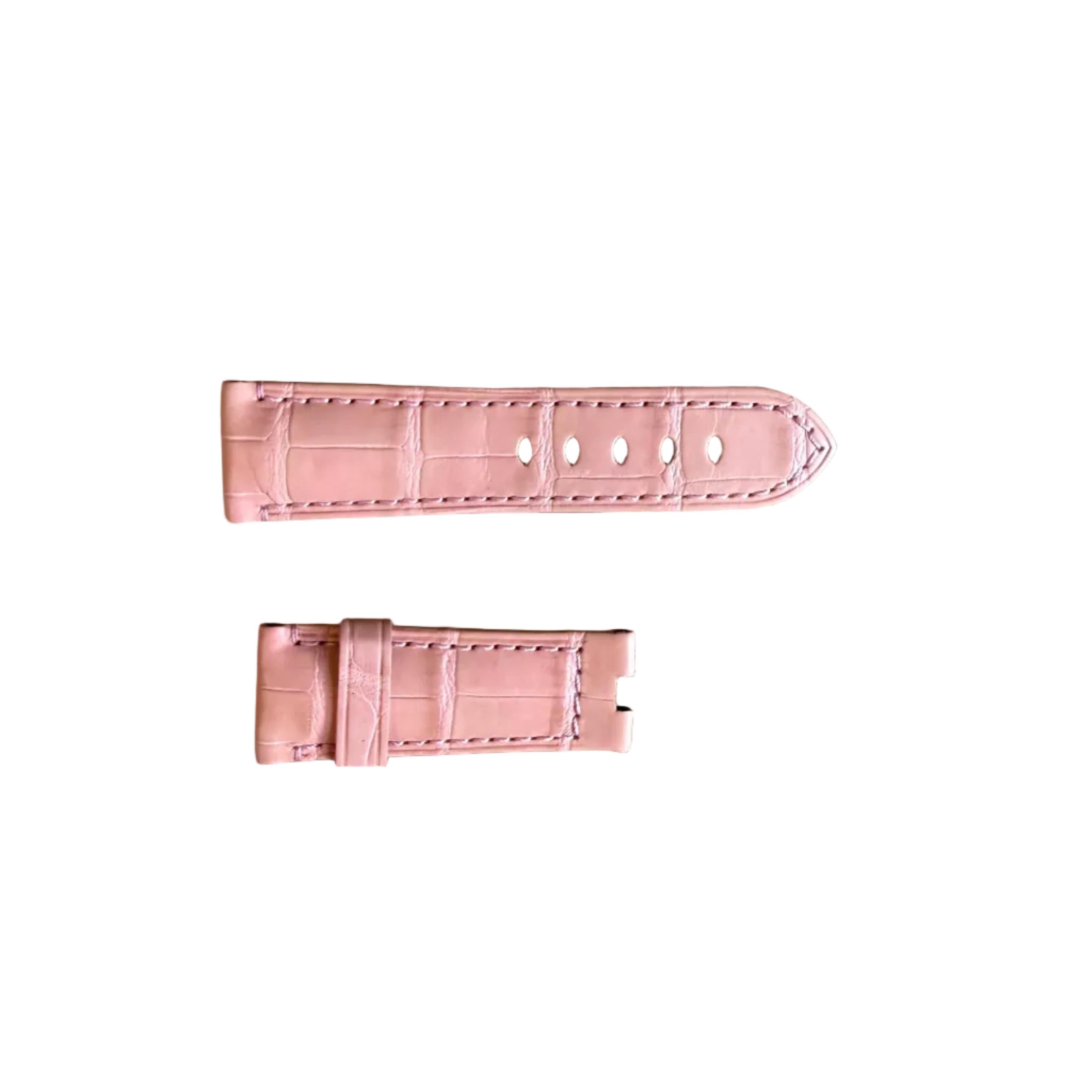 Authentic Panerai Pink Alligator Watch Strap Band 22mm
