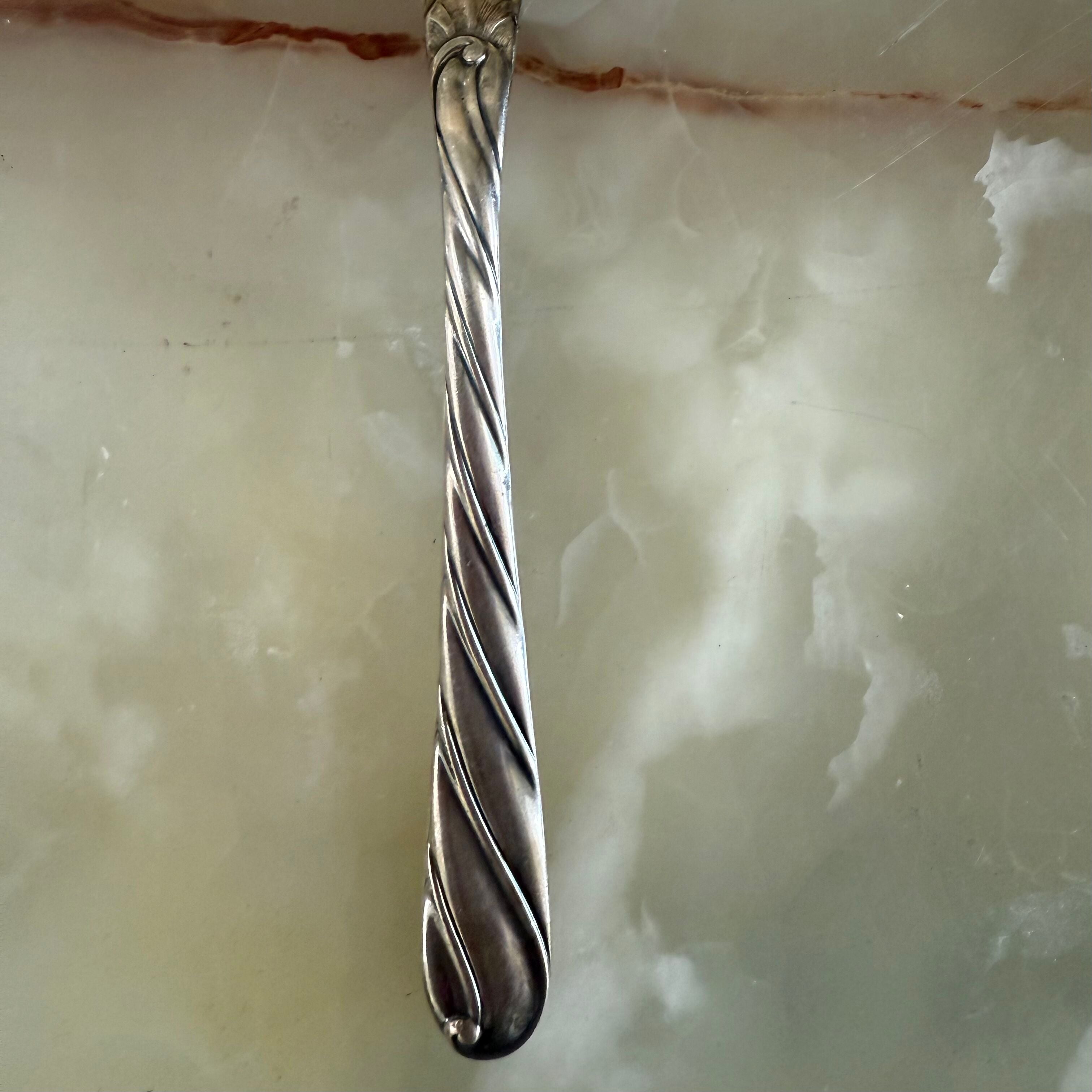 Buccellati Torchon Sterling Silver Pierced Vegetable Serving Spoon