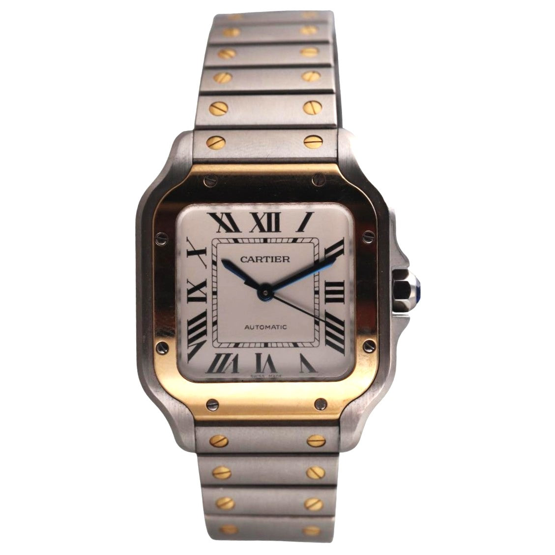 Cartier Santos Gold and Steel Automatic Watch Medium Model W2SA0016