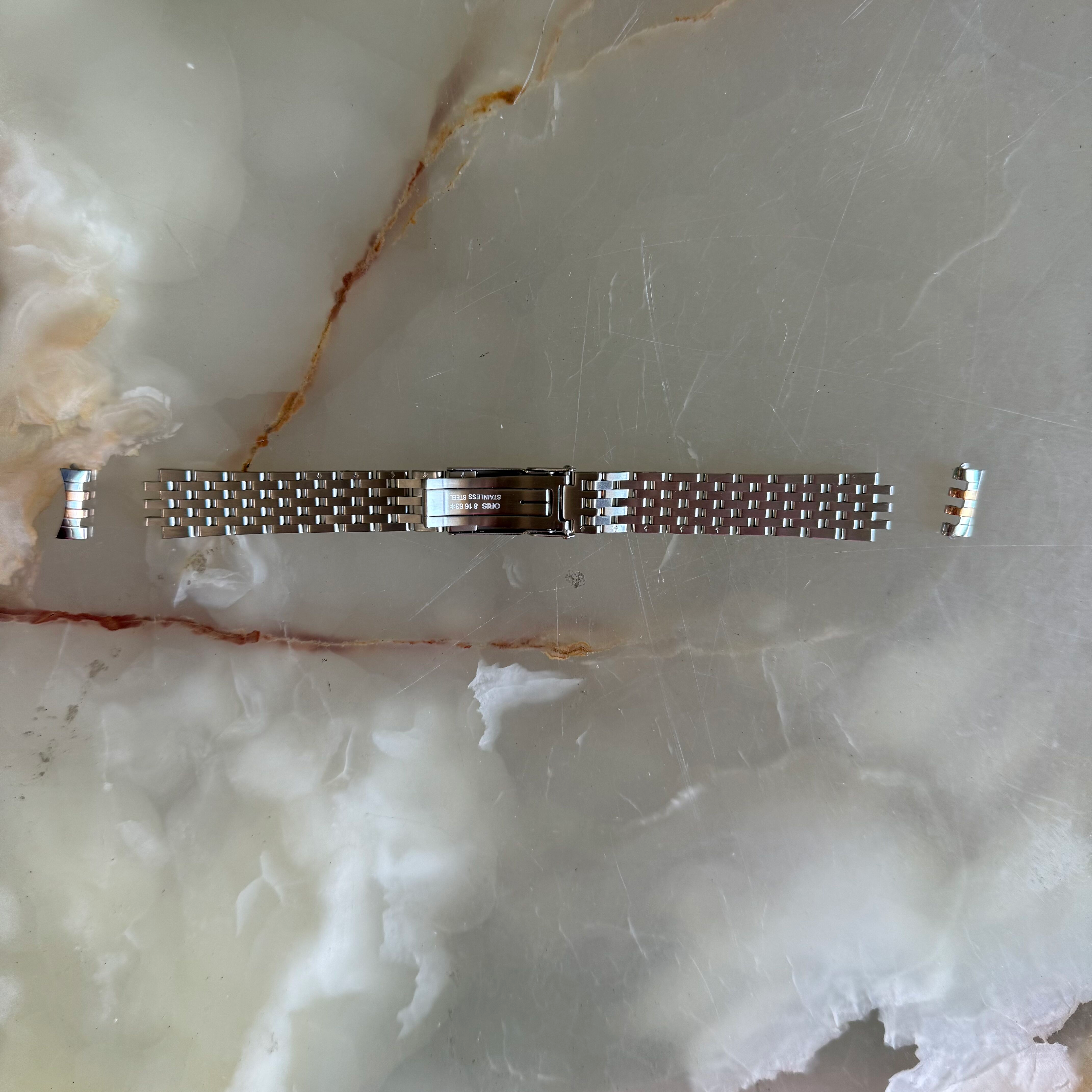 Authentic Oris Steel Gold Watch Bracelet 16mm 81663
