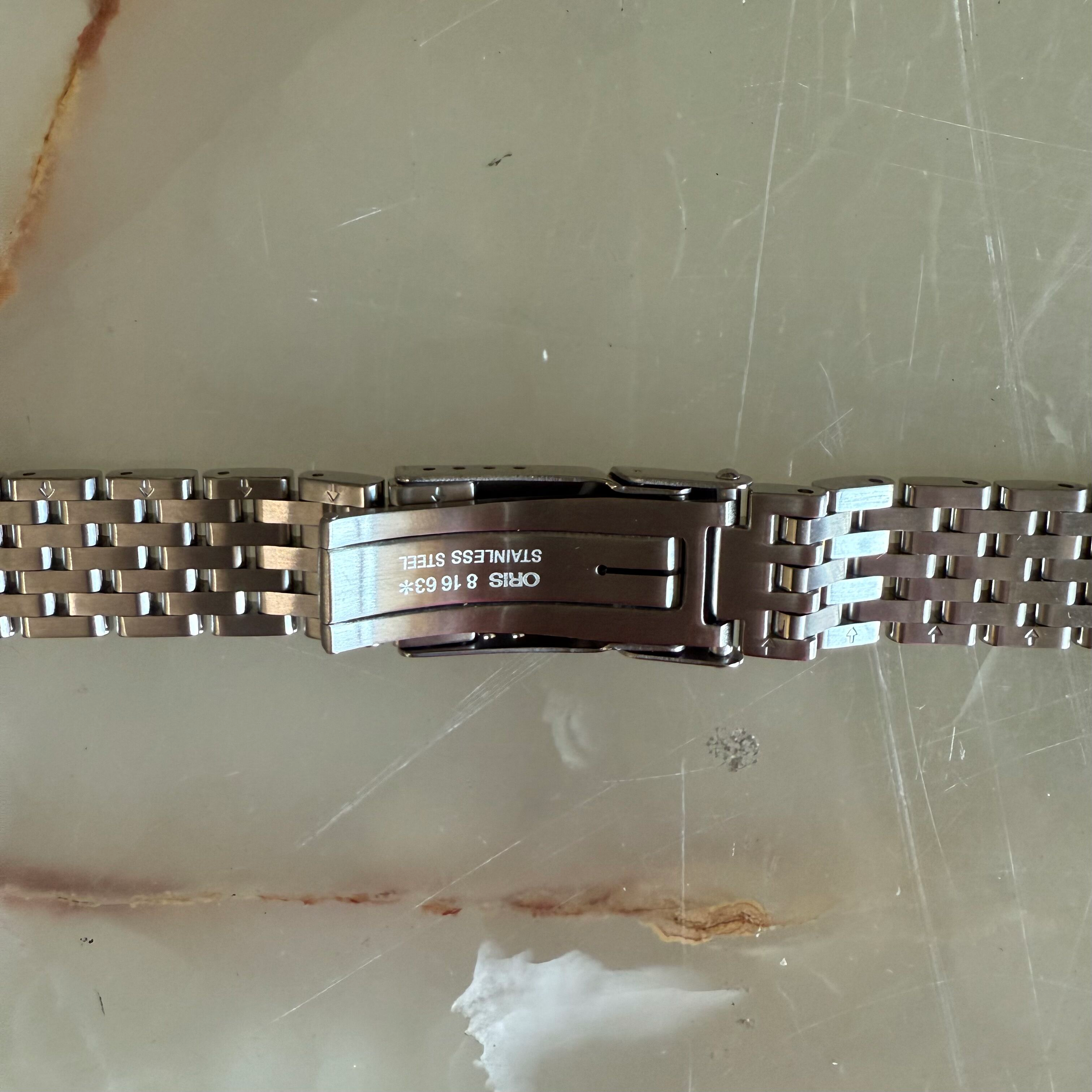 Authentic Oris Steel Gold Watch Bracelet 16mm 81663