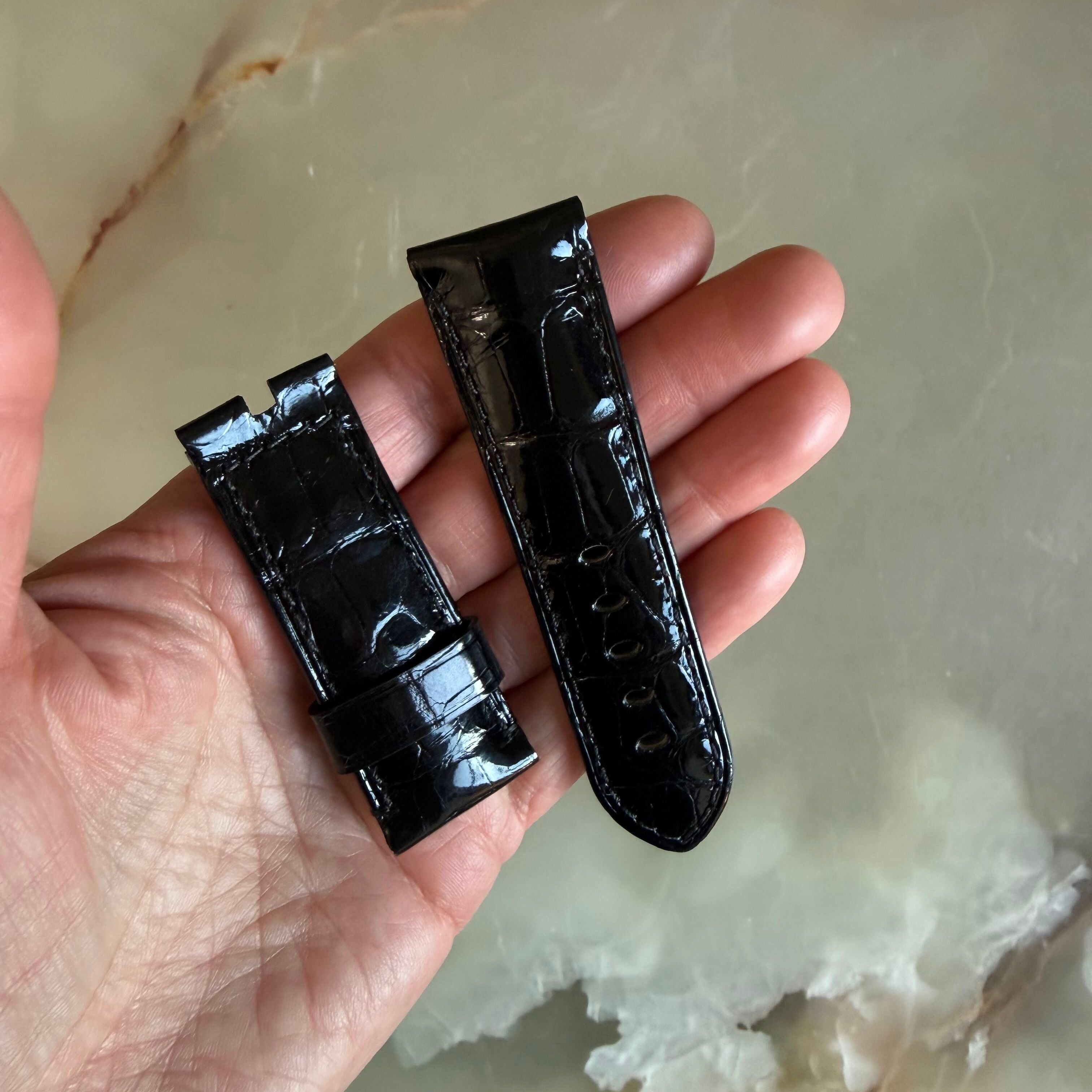Authentic Panerai Black Alligator Watch Strap Band 24mm