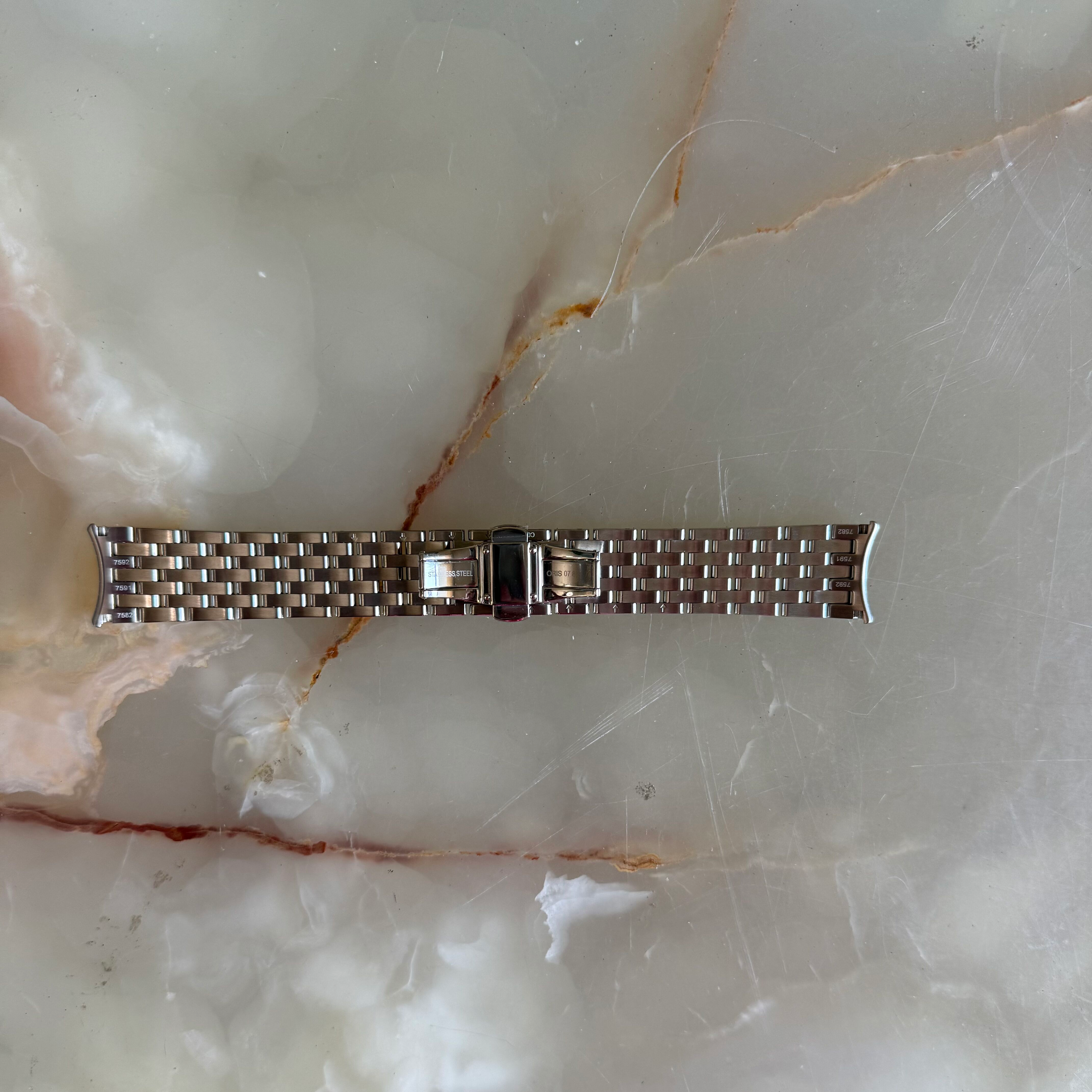 Authentic Oris Steel Gold Watch Bracelet 21mm 0782174