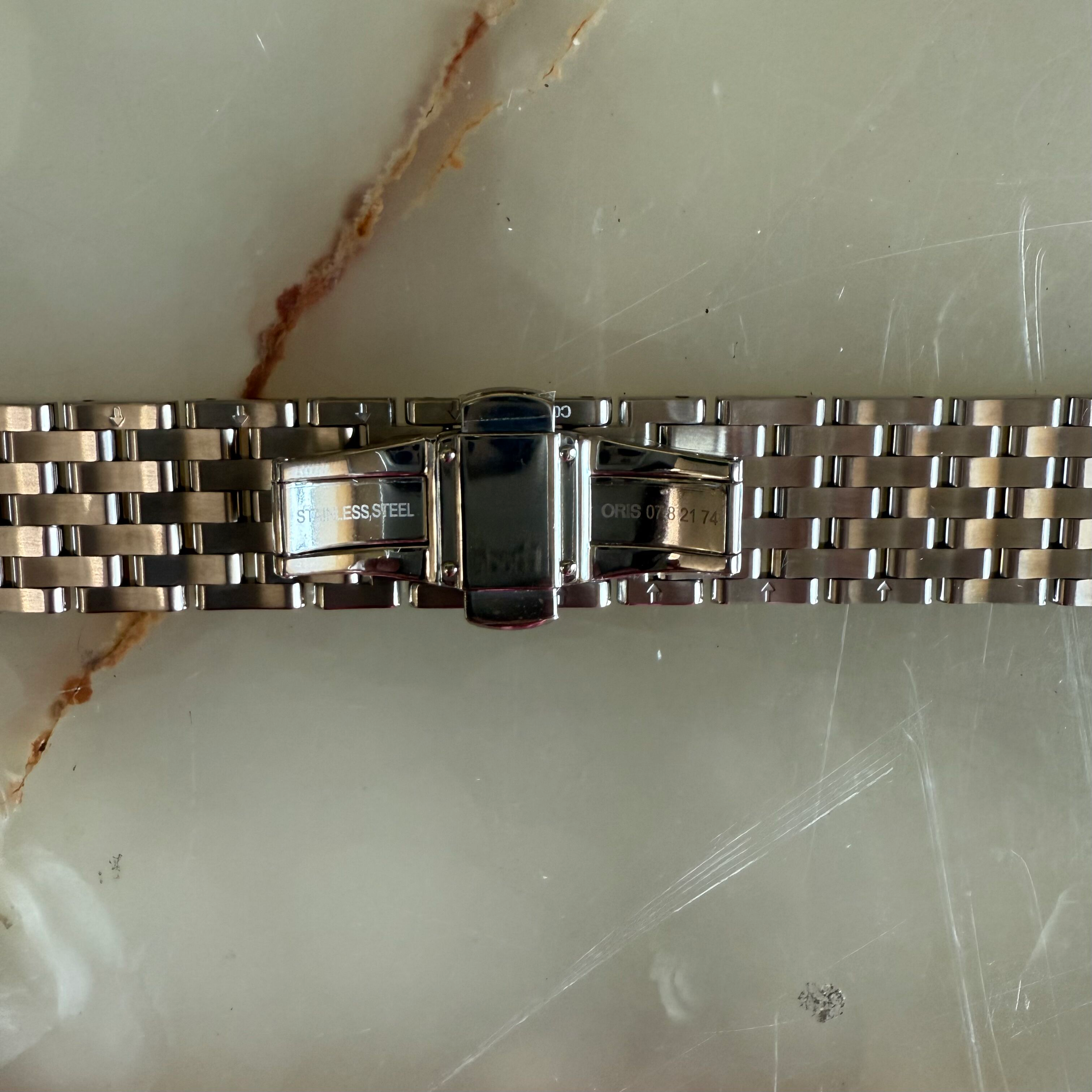 Authentic Oris Steel Gold Watch Bracelet 21mm 0782174