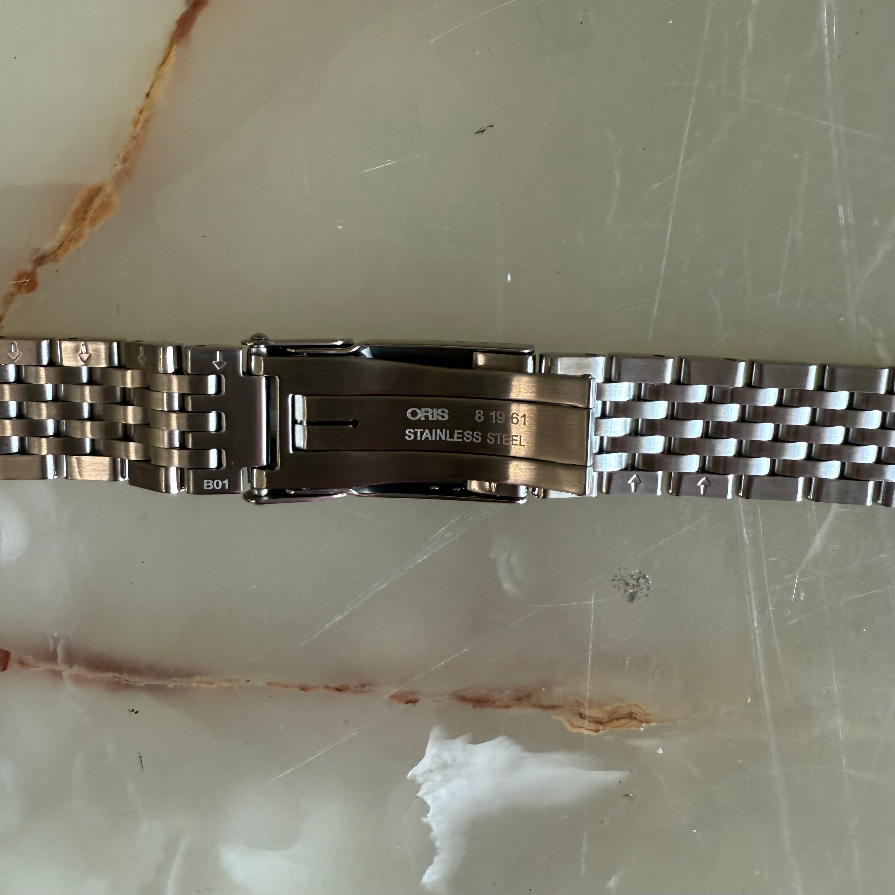 Authentic Oris Steel Watch Bracelet 19mm 81961