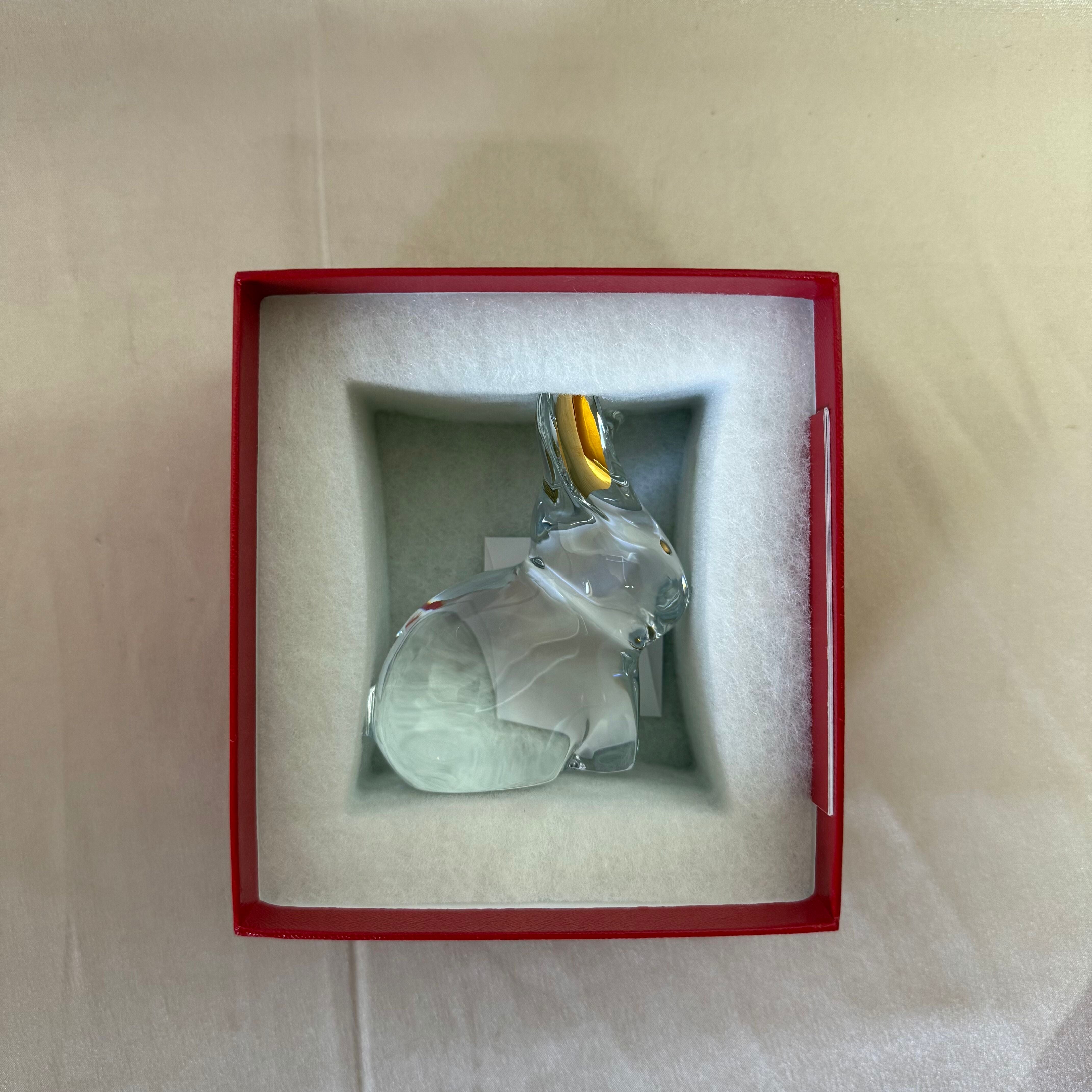 Baccarat Crystal Clear Rabbit Figurine 2814806