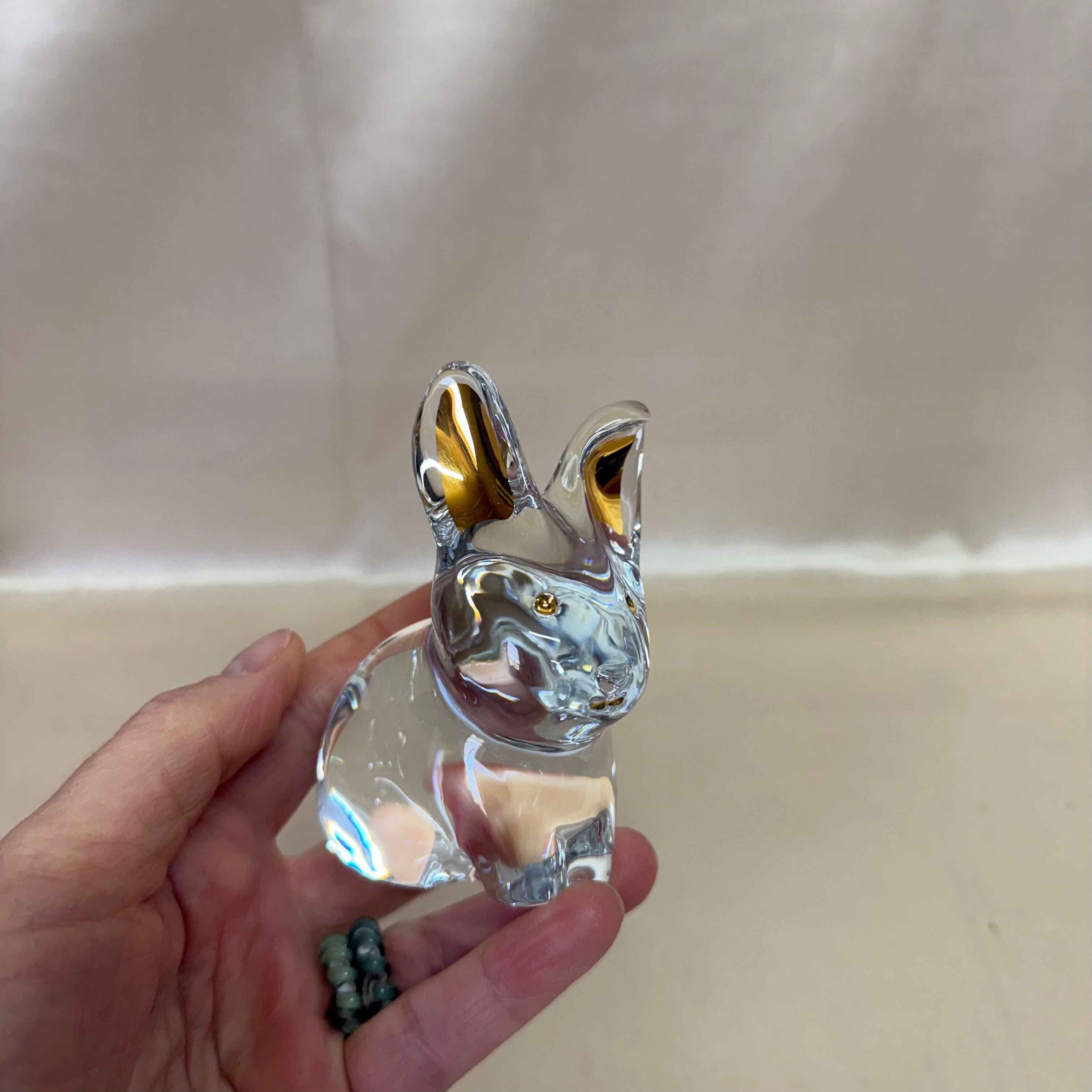 Baccarat Crystal Clear Rabbit Figurine 2814806