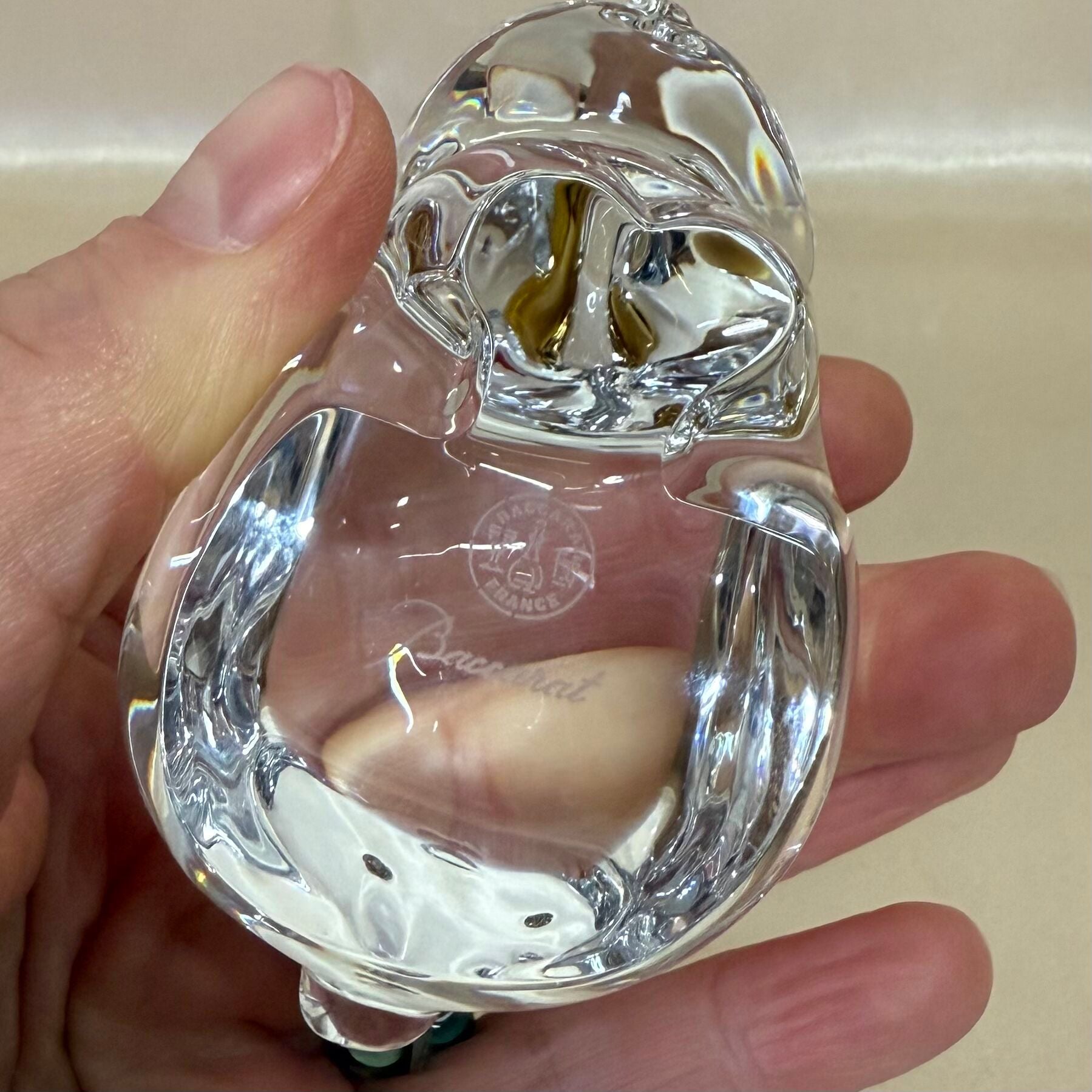 Baccarat Crystal Clear Rabbit Figurine 2814806