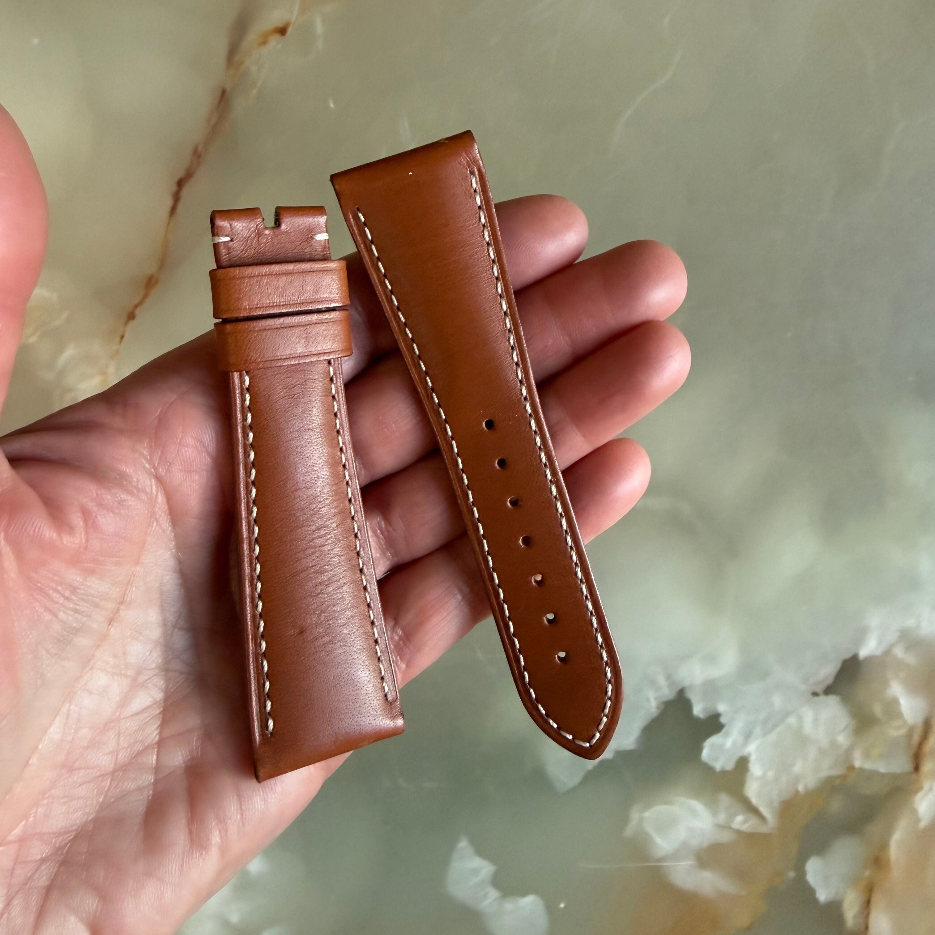 Authentic Panerai Brown Leather Watch Strap Band 26mm