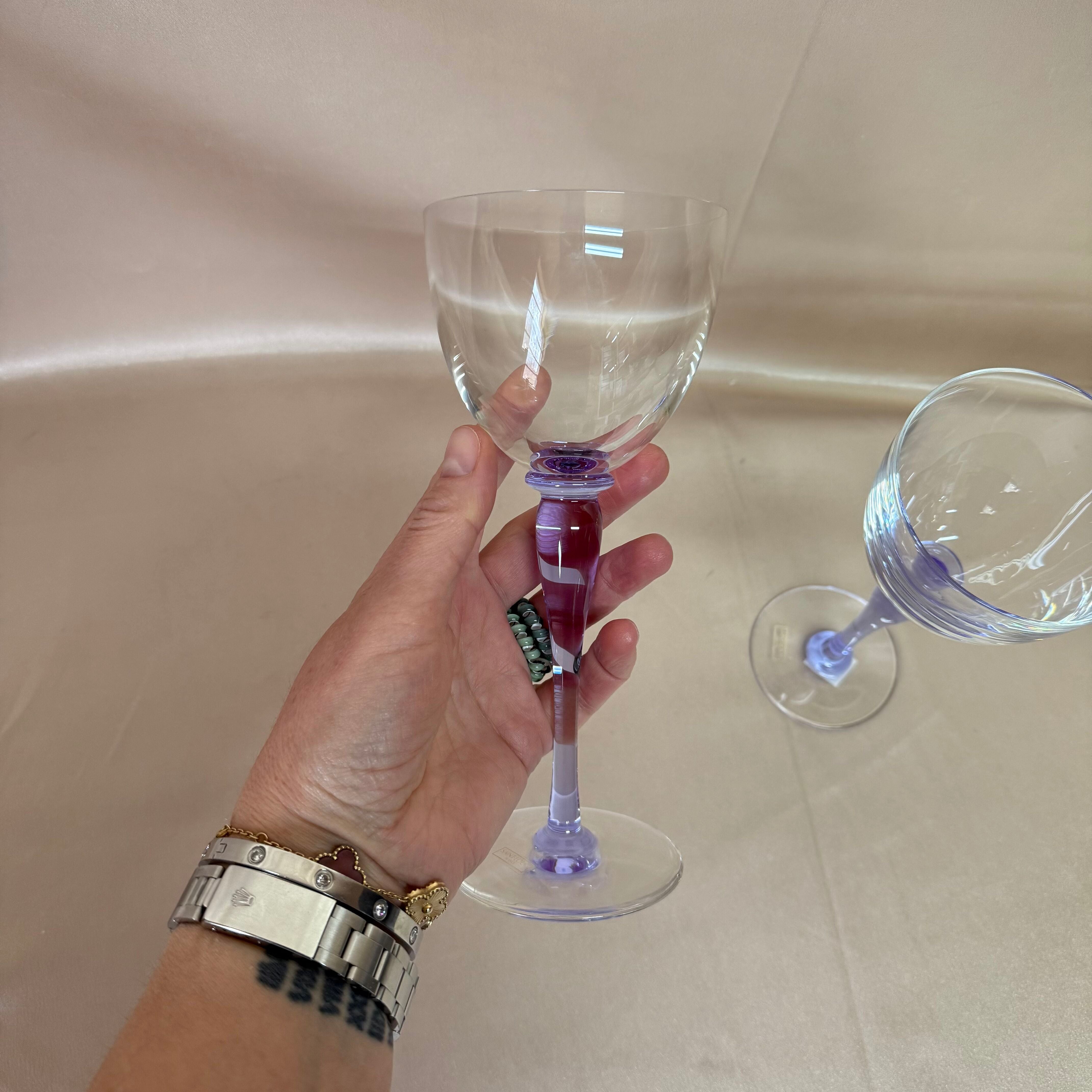 Saint-Louis Crystal Amadeus Wine & Water Glass Set of 2