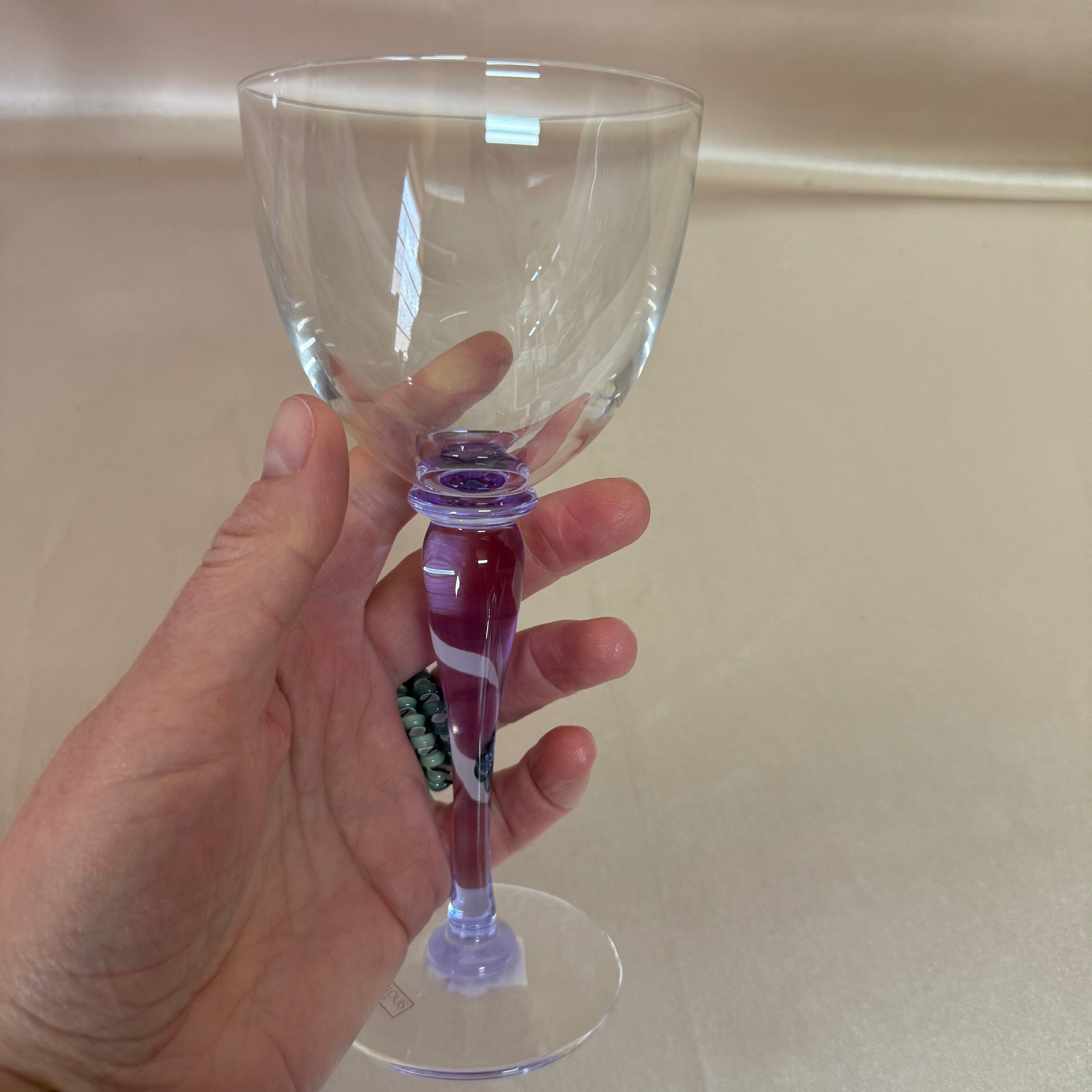 Saint-Louis Crystal Amadeus Wine & Water Glass Set of 2