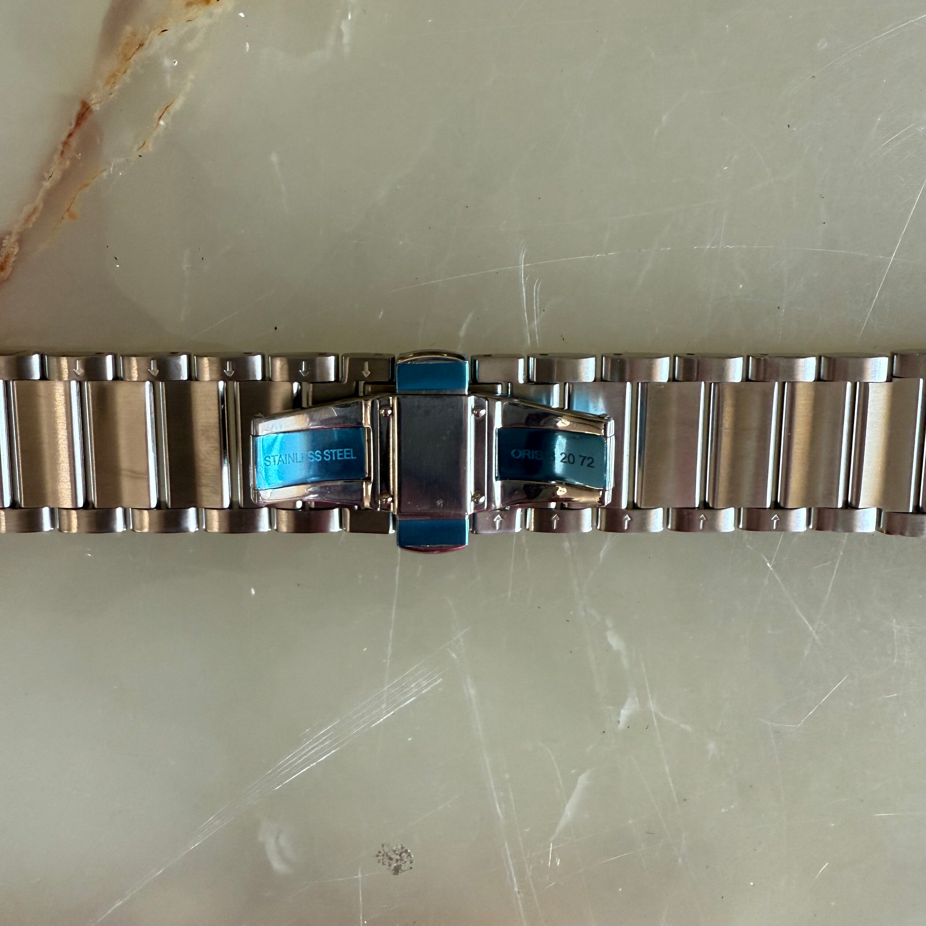 Authentic Oris Frank Sinatra Steel Watch Bracelet 25mm 82072