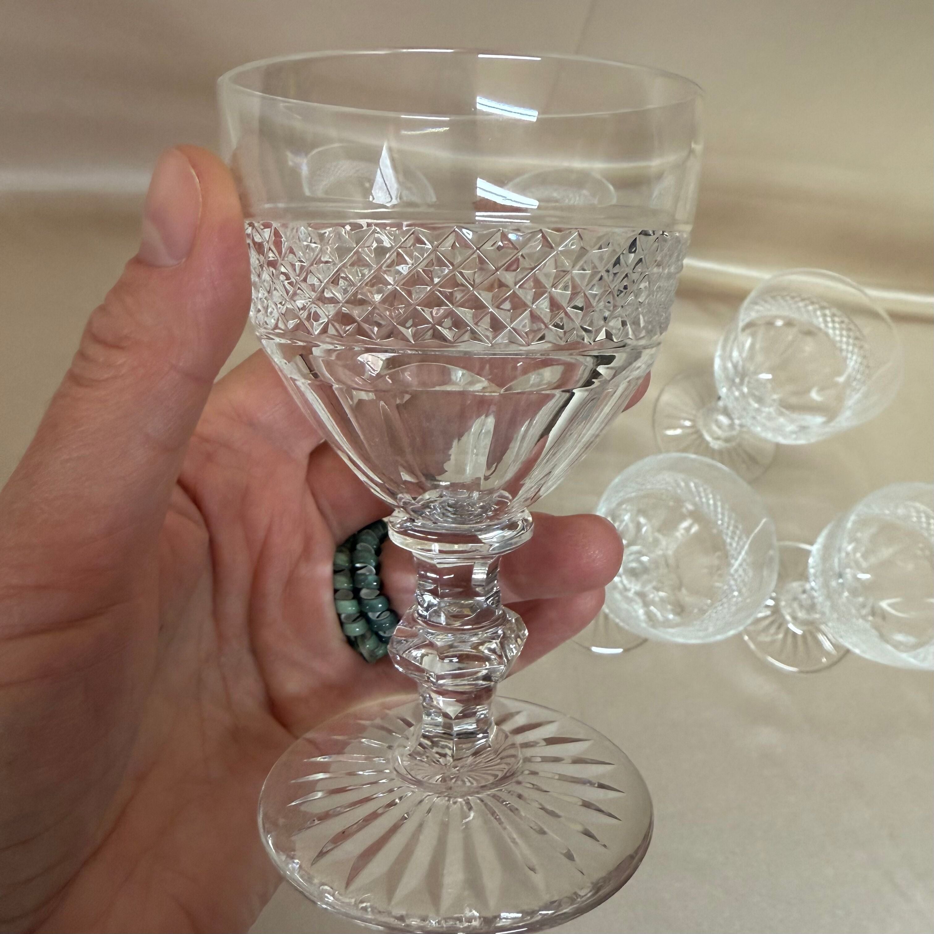 Saint-Louis Crystal Trianon Burgundy Wine Glass Set of 6