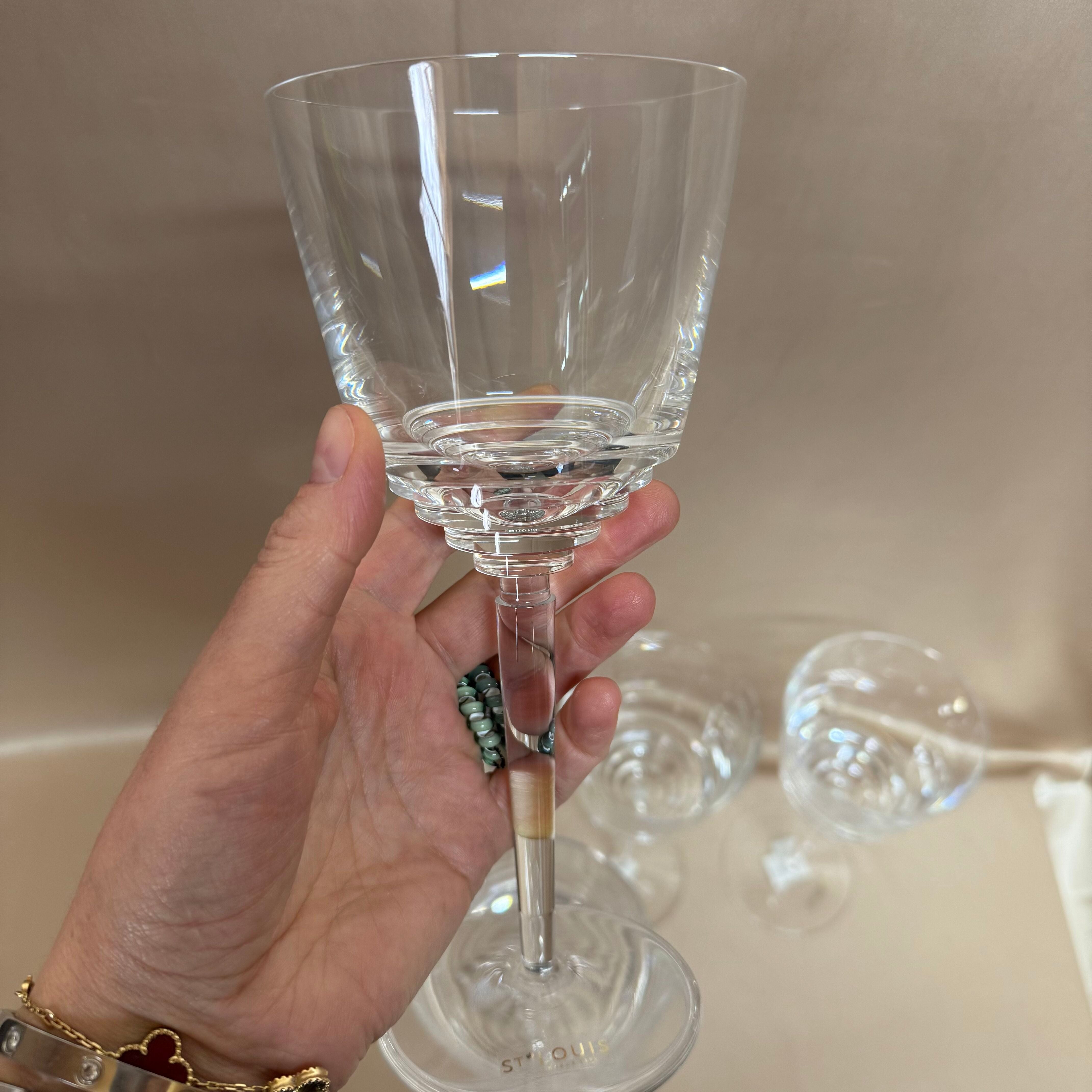 Saint-Louis Crystal Oxymore Water Goblet Set of 5