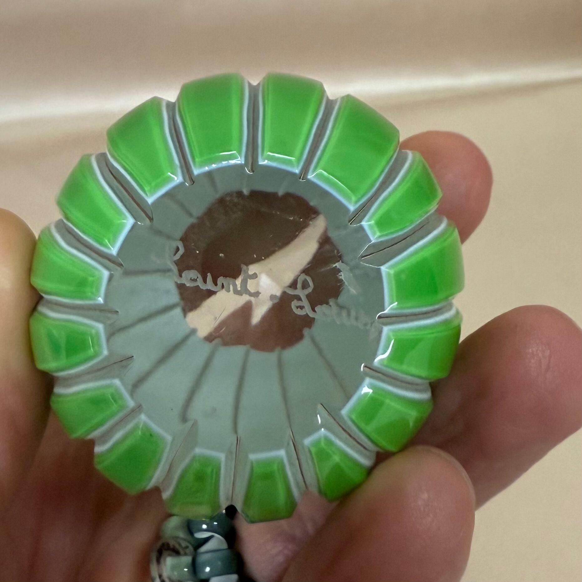 Saint-Louis Crystal Berlingot Rouge Egg