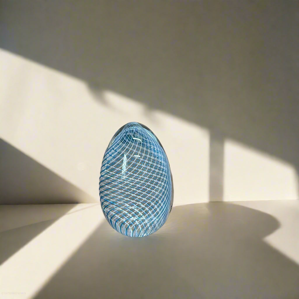 Saint-Louis Crystal Berlingot Blue Egg