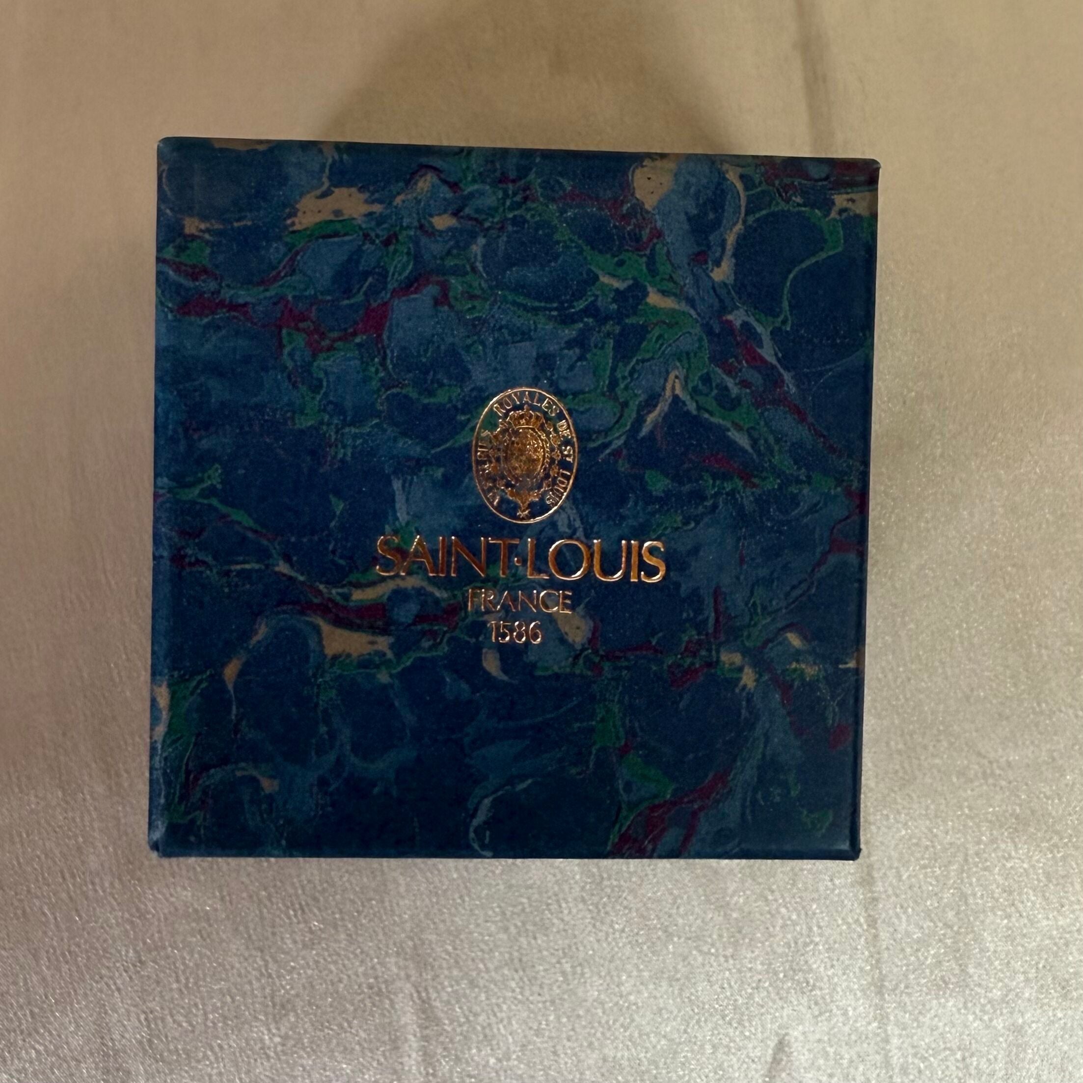 Saint-Louis Crystal Berlingot Blue Egg