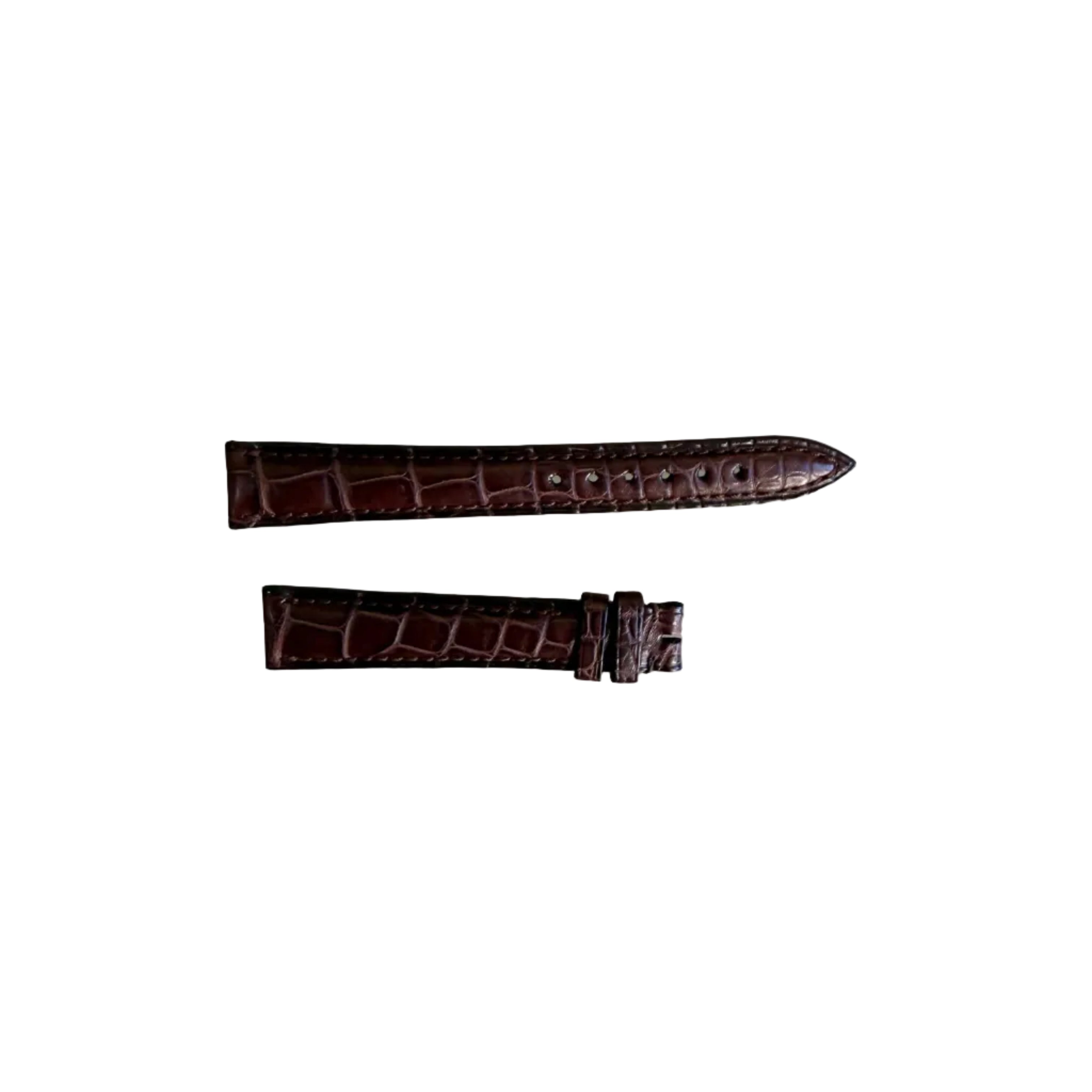 Authentic Blancpain Brown Crocodile Watch Band Strap 14.5mm