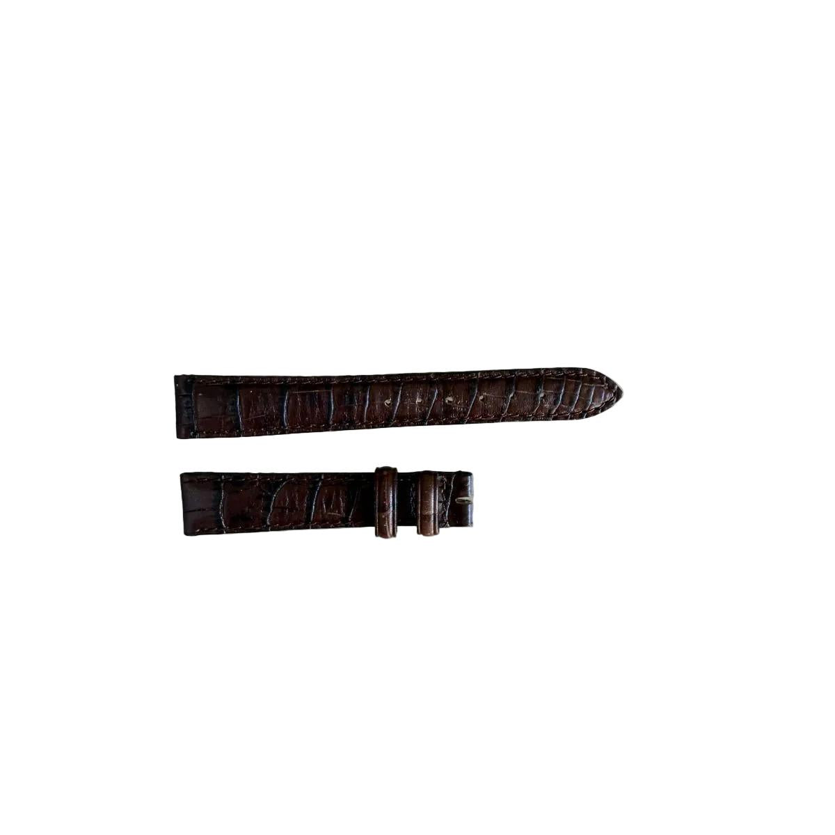 Authentic Frederique Constant Brown Genuine Leather Watch Strap Band 16mm