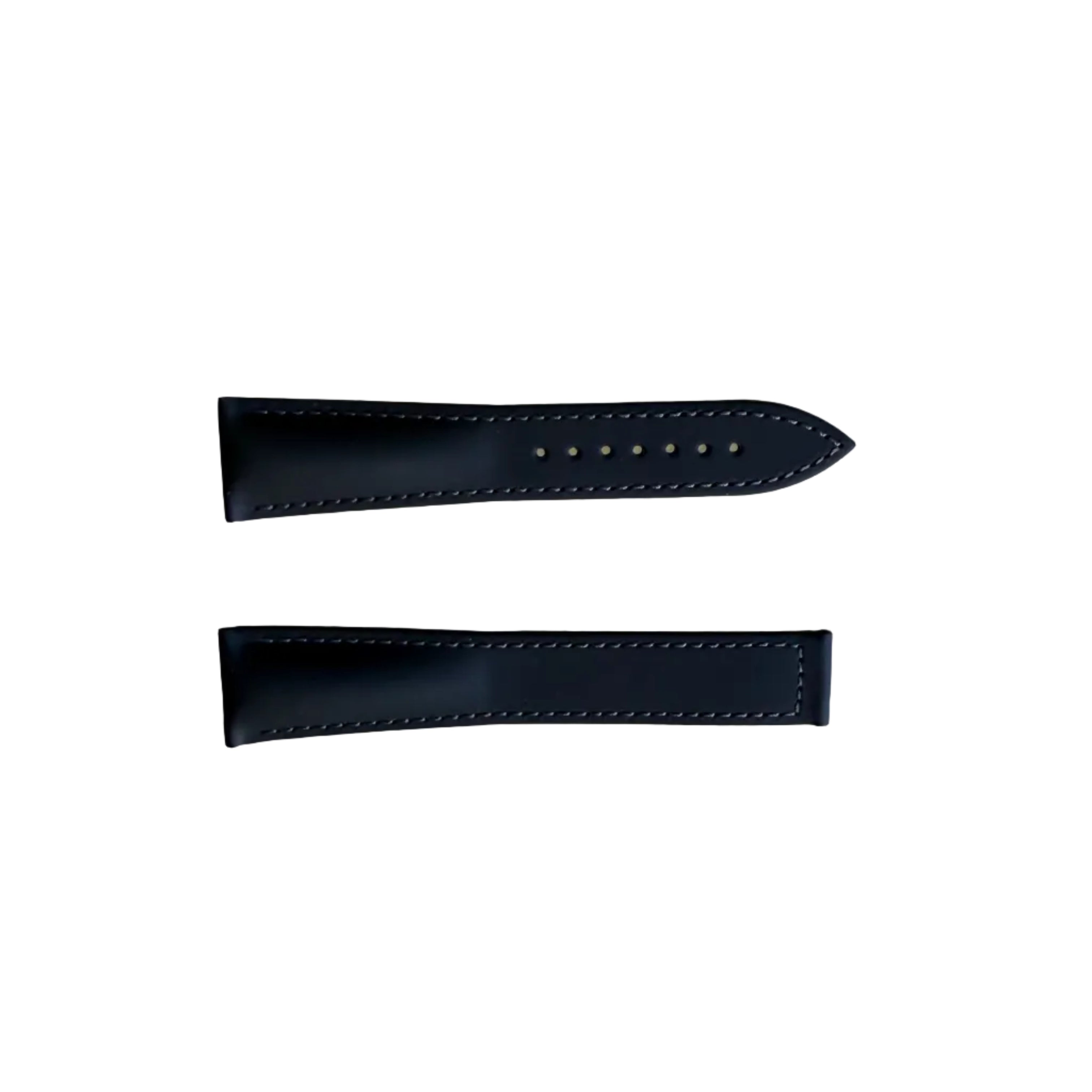 Authentic Blancpain Black Rubber Grey Stitching Watch Band Strap 20mm