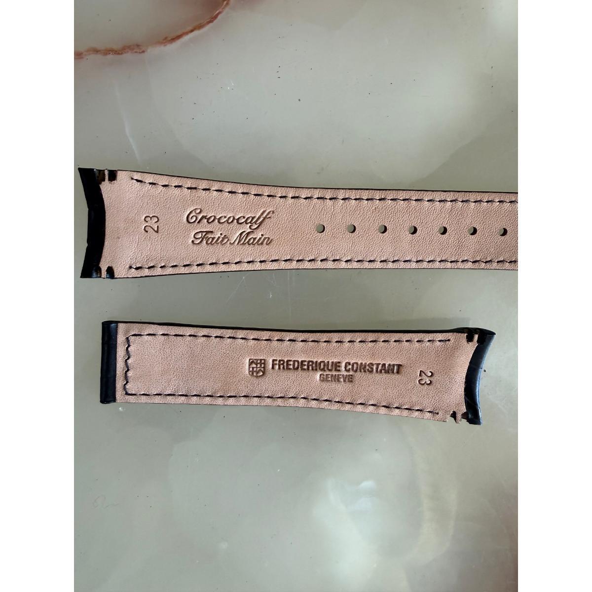 Authentic Frederique Constant Crocodile Calf Leather Watch Strap Band 23mm