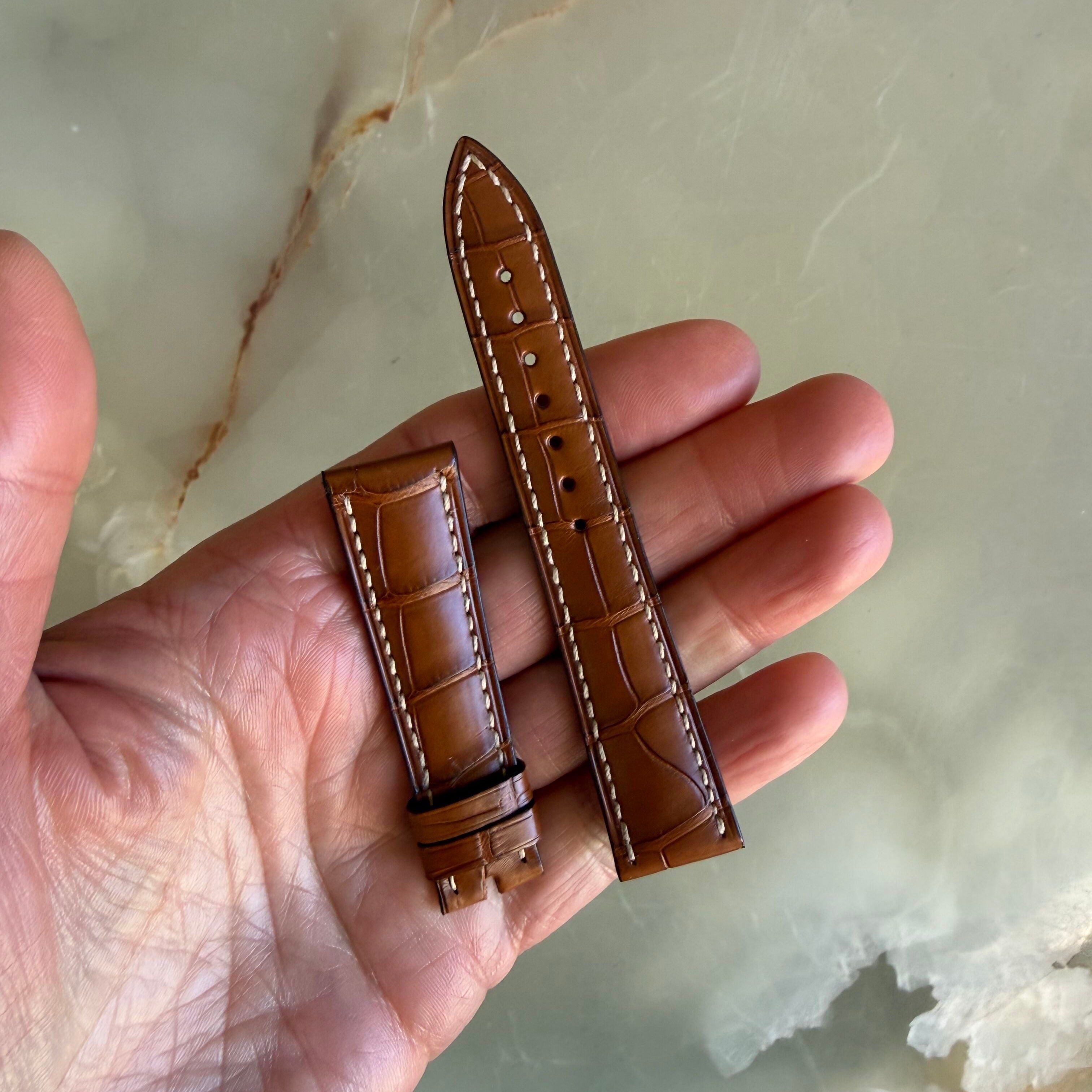 Authentic Blancpain Brown Alligator Watch Band Strap 18mm