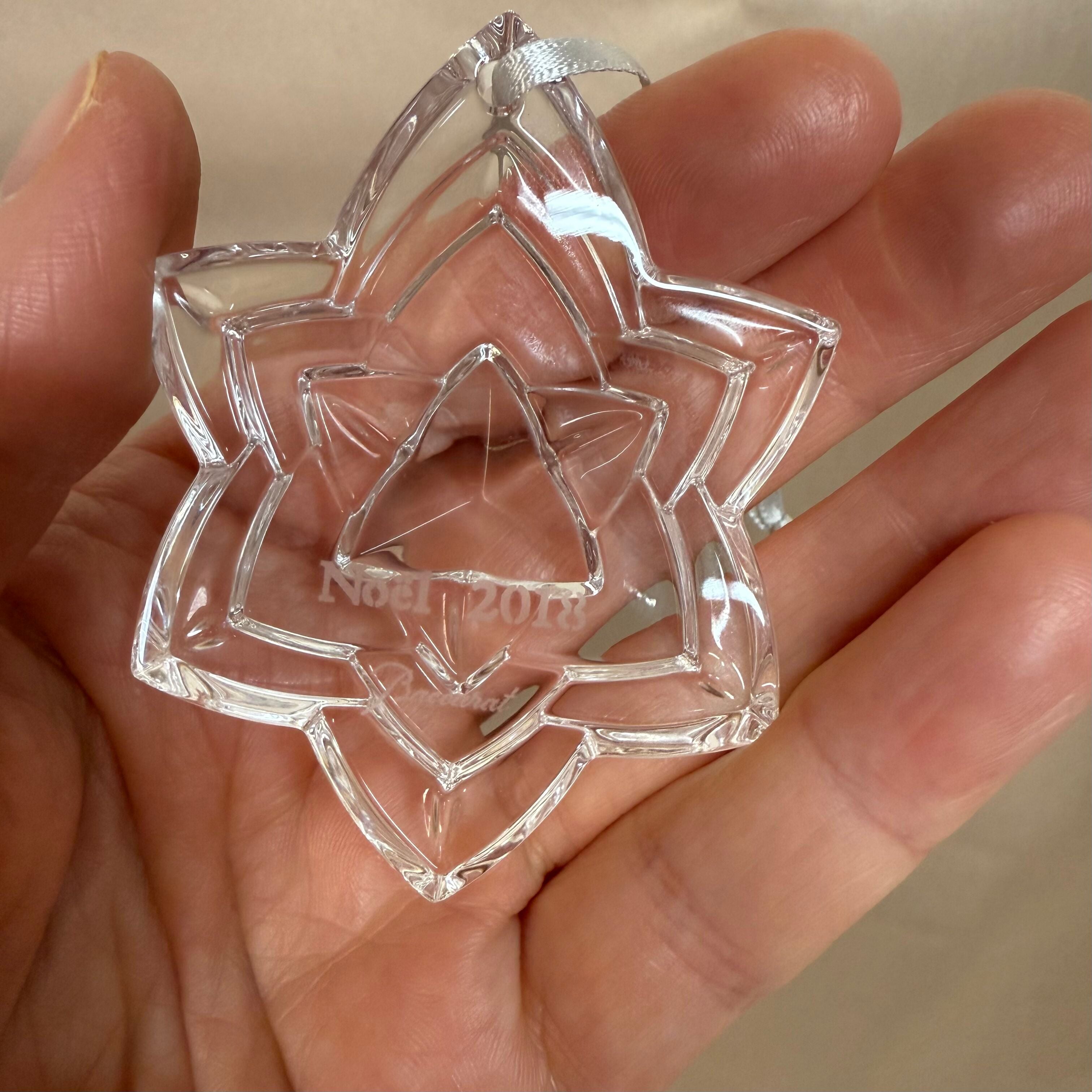 Baccarat Crystal Noel Silver Annual Ornament 2018 2812248