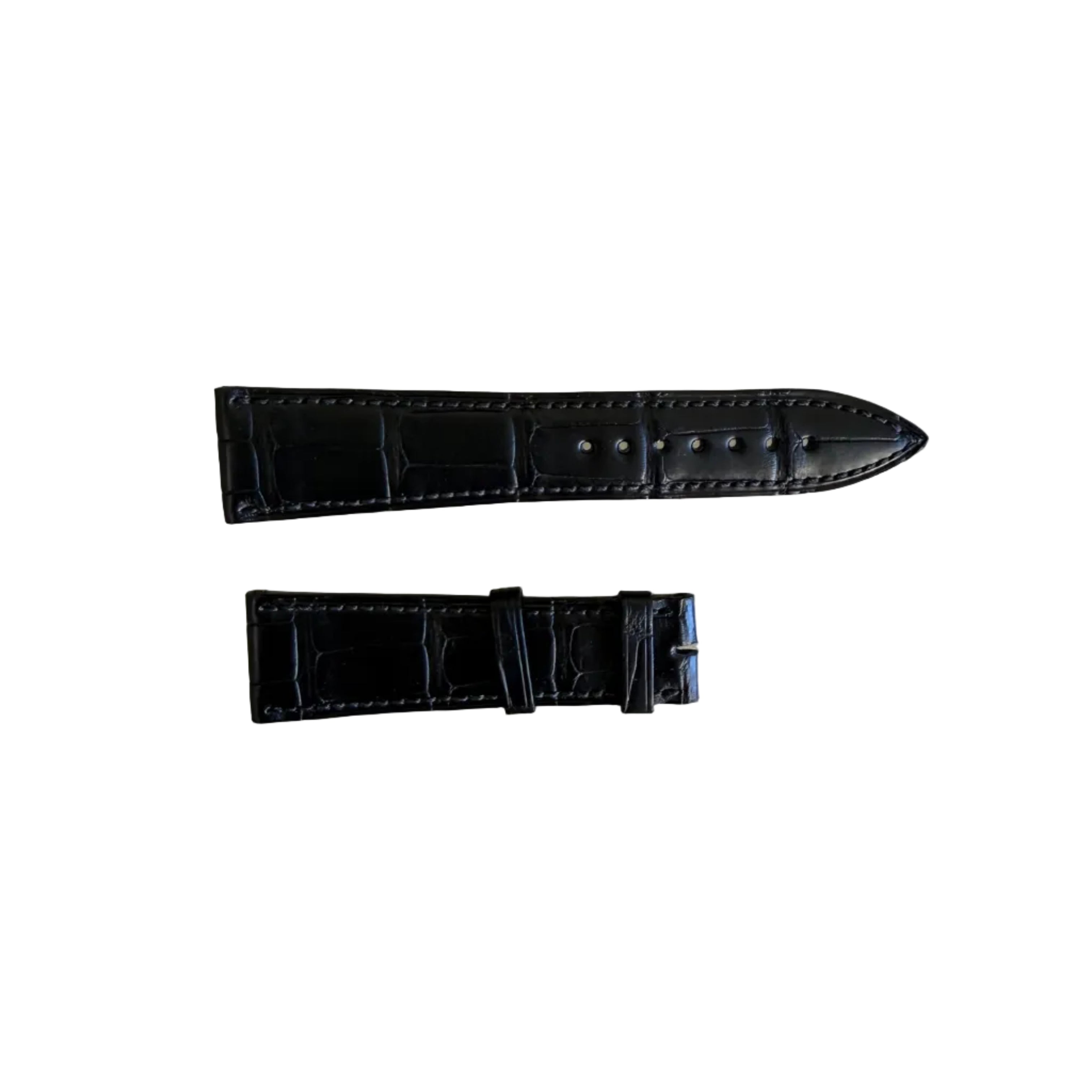 Authentic Blancpain Black Alligator Watch Band Strap 22mm