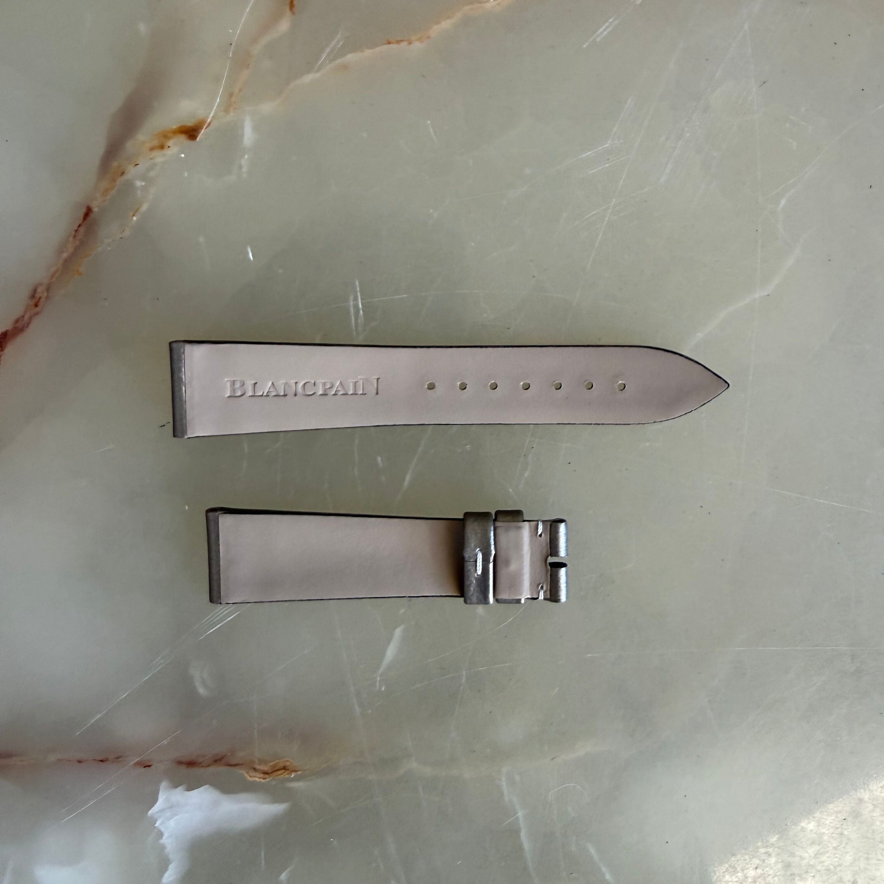 Authentic Blancpain Brushed Satin Champagne Watch Strap Band 18mm