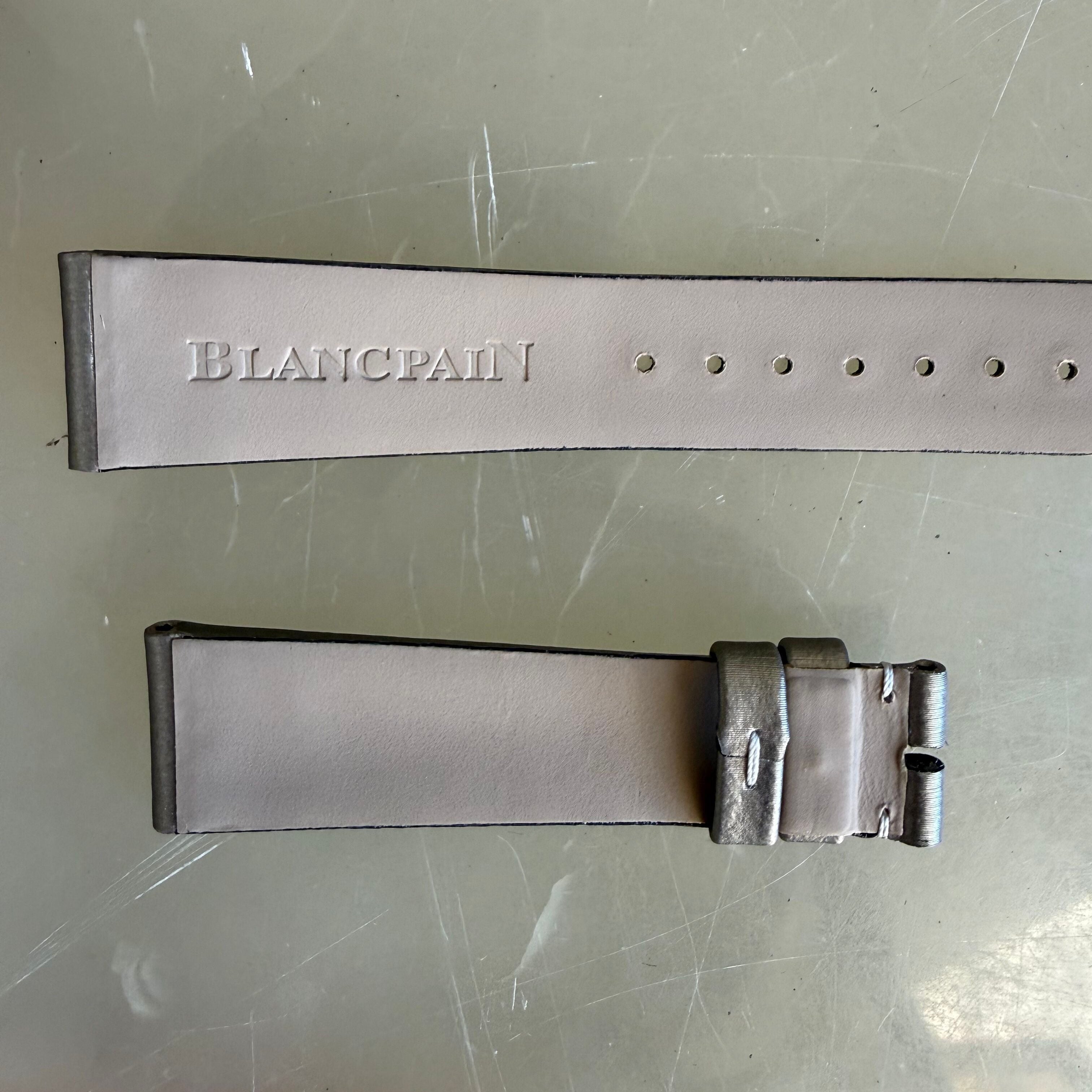 Authentic Blancpain Brushed Satin Champagne Watch Strap Band 18mm