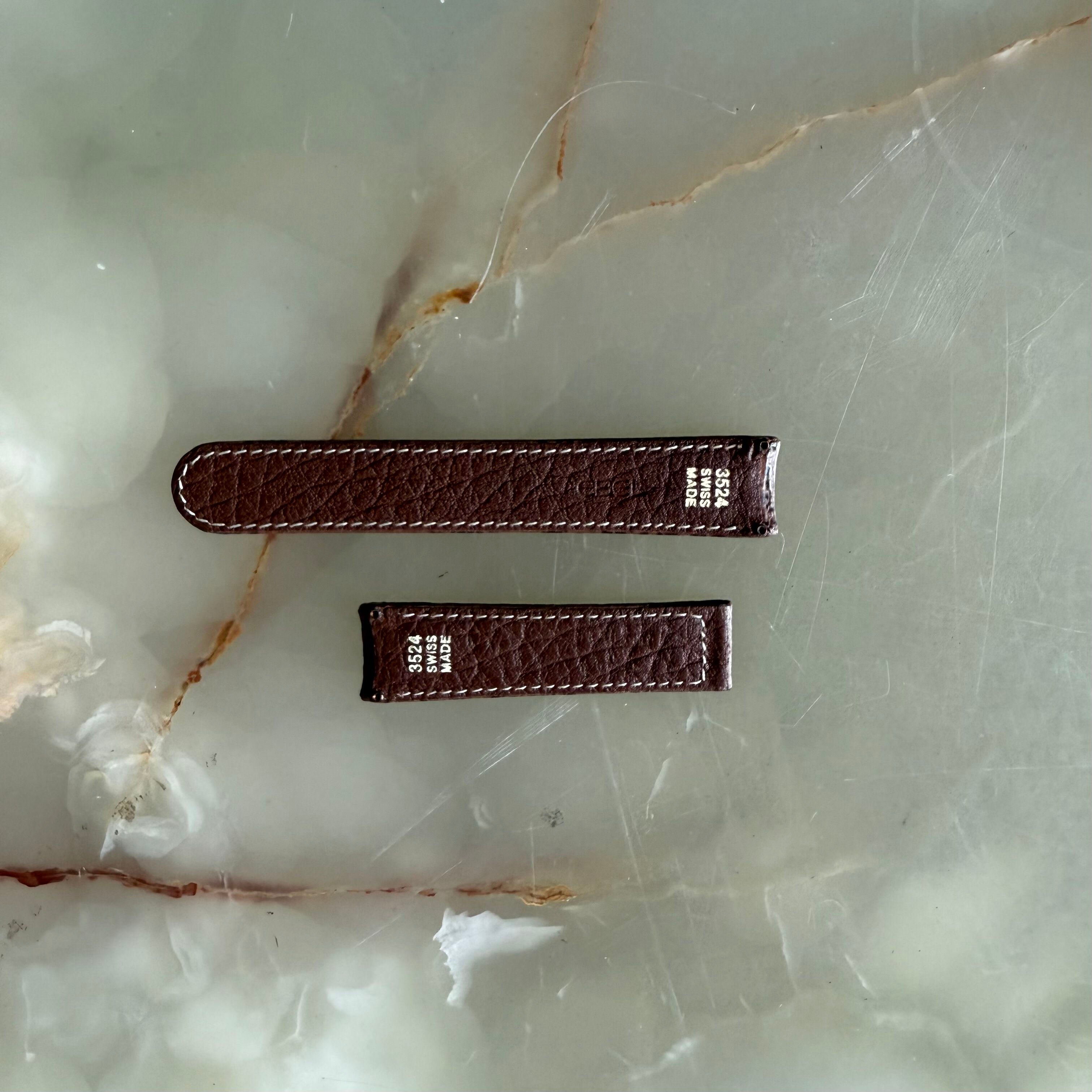 Authentic Ebel Brown Shark Watch Strap Band 19mm 3524
